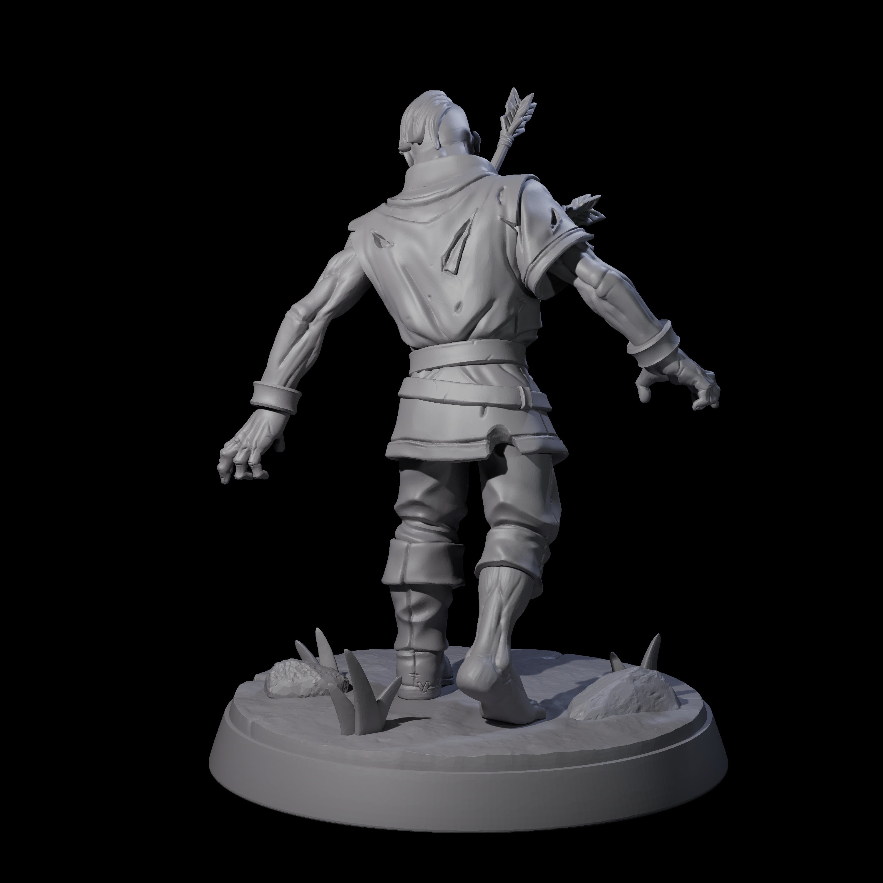 Rotten And Stinking Zombie Horror C Miniature for Dungeons and Dragons, Pathfinder or other TTRPGs