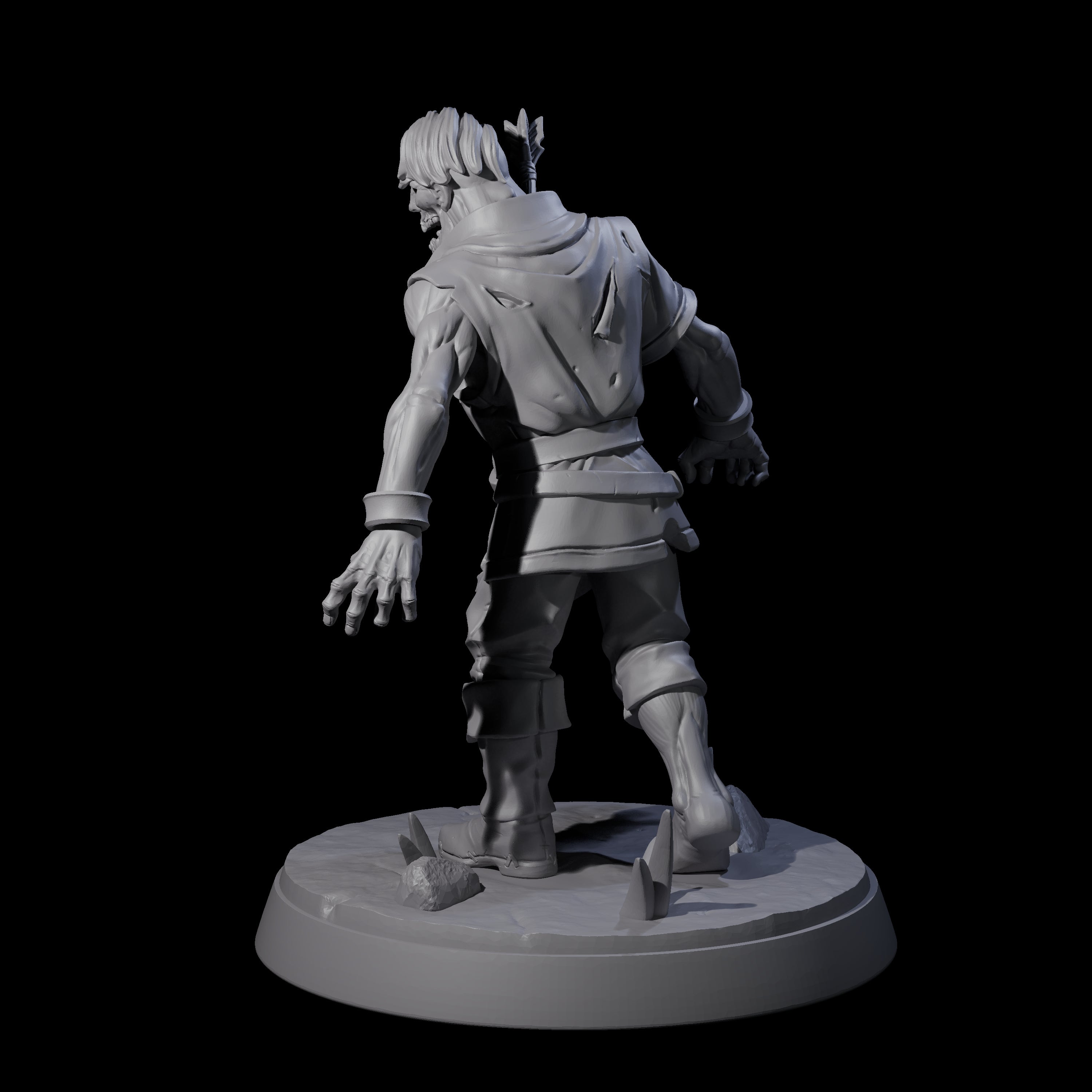 Rotten And Stinking Zombie Horror C Miniature for Dungeons and Dragons, Pathfinder or other TTRPGs
