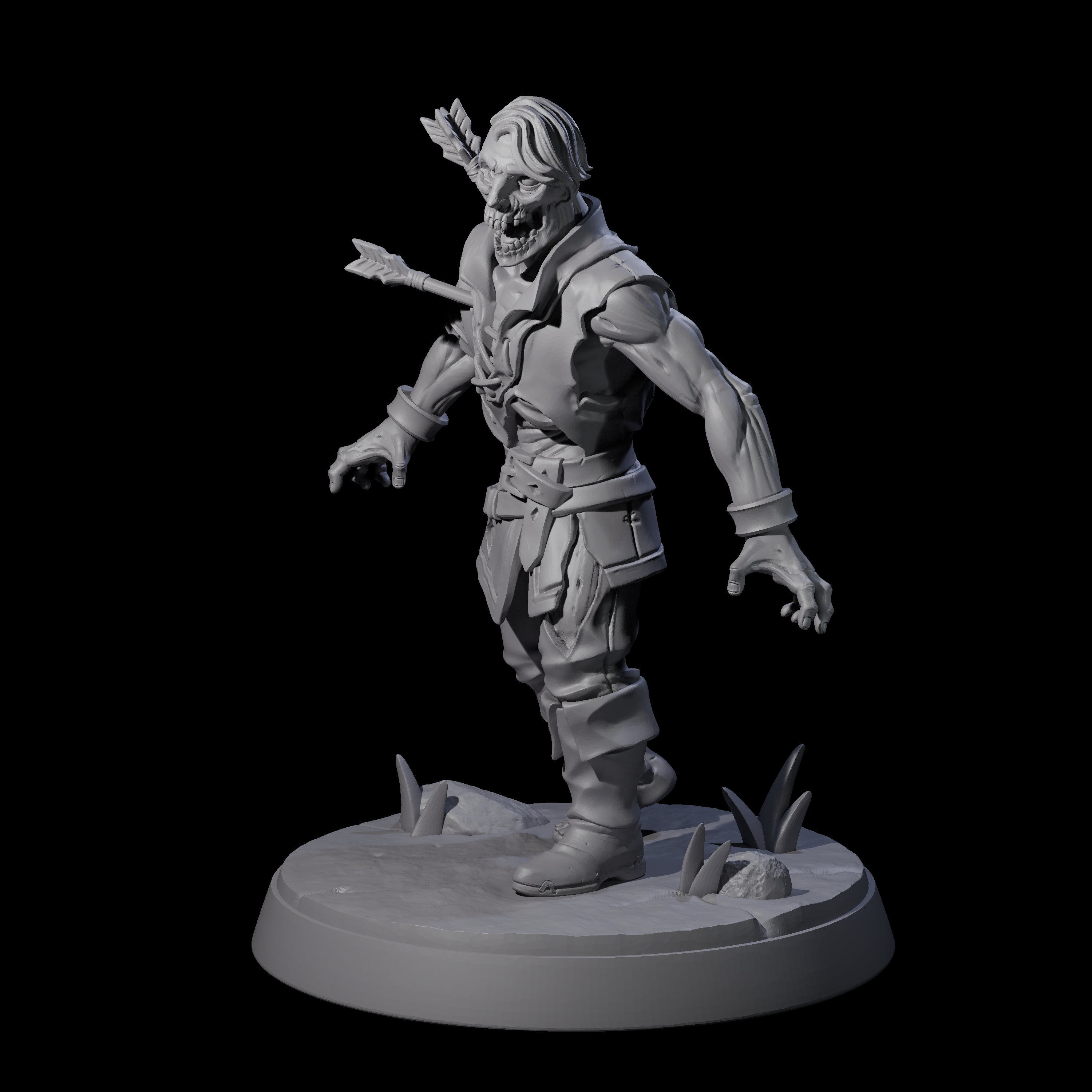 Rotten And Stinking Zombie Horror C Miniature for Dungeons and Dragons, Pathfinder or other TTRPGs