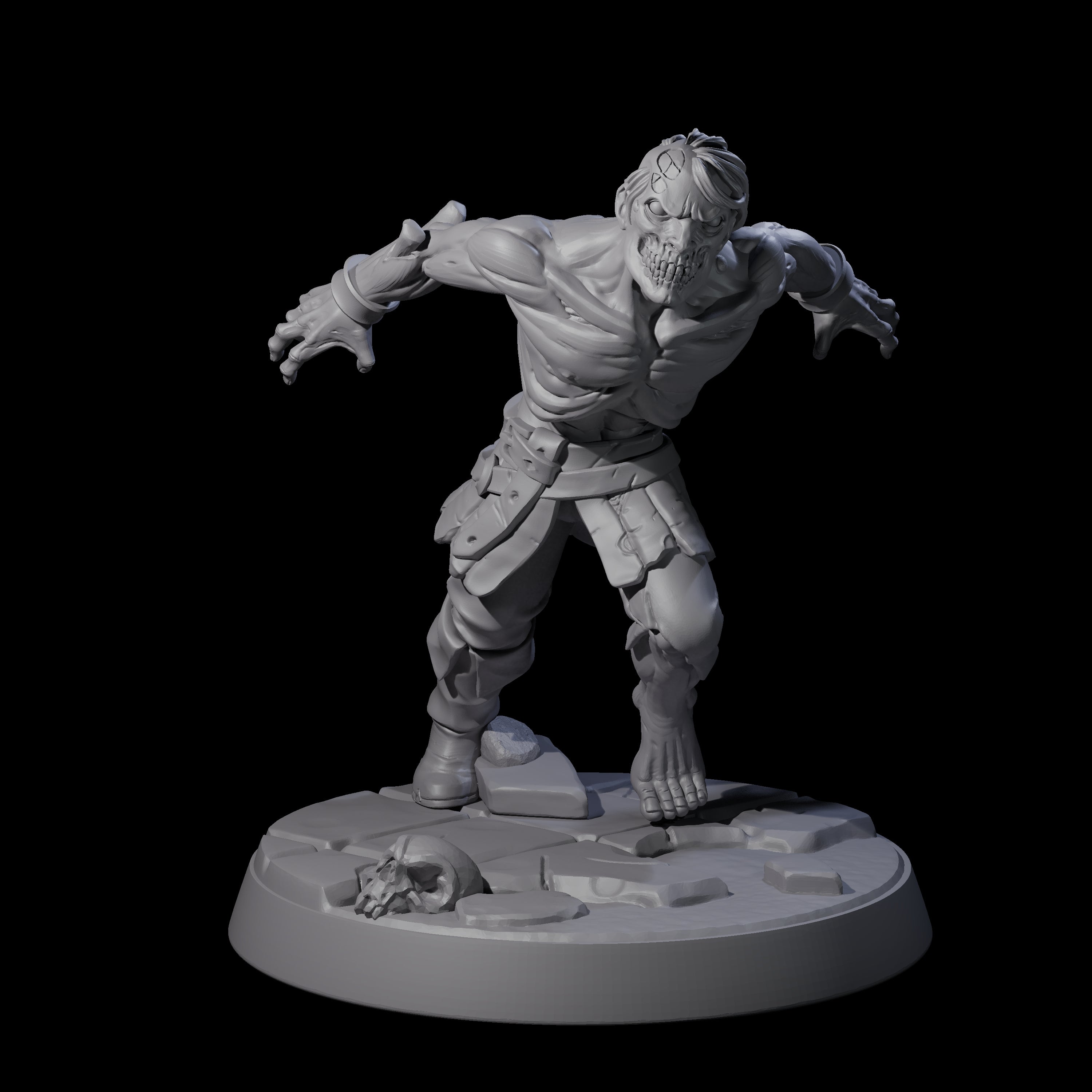 Rotten And Stinking Zombie Horror D Miniature for Dungeons and Dragons, Pathfinder or other TTRPGs