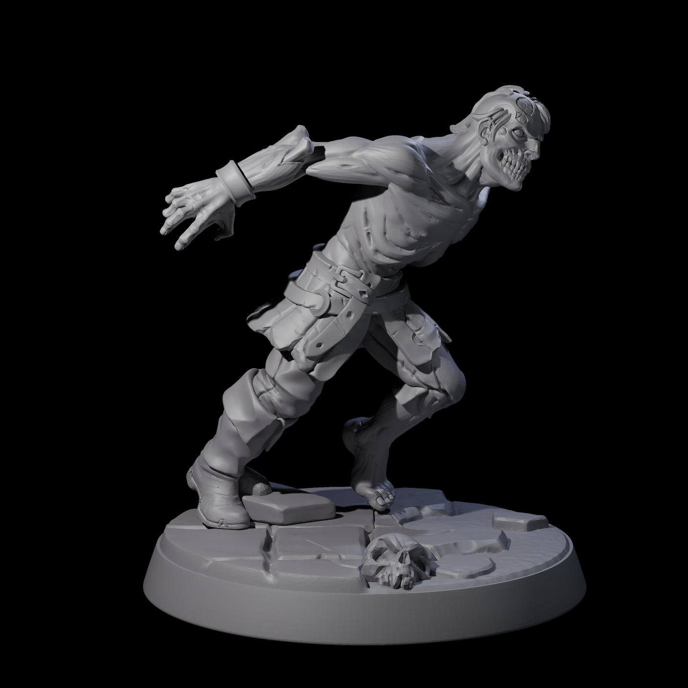 Rotten And Stinking Zombie Horror D Miniature for Dungeons and Dragons, Pathfinder or other TTRPGs