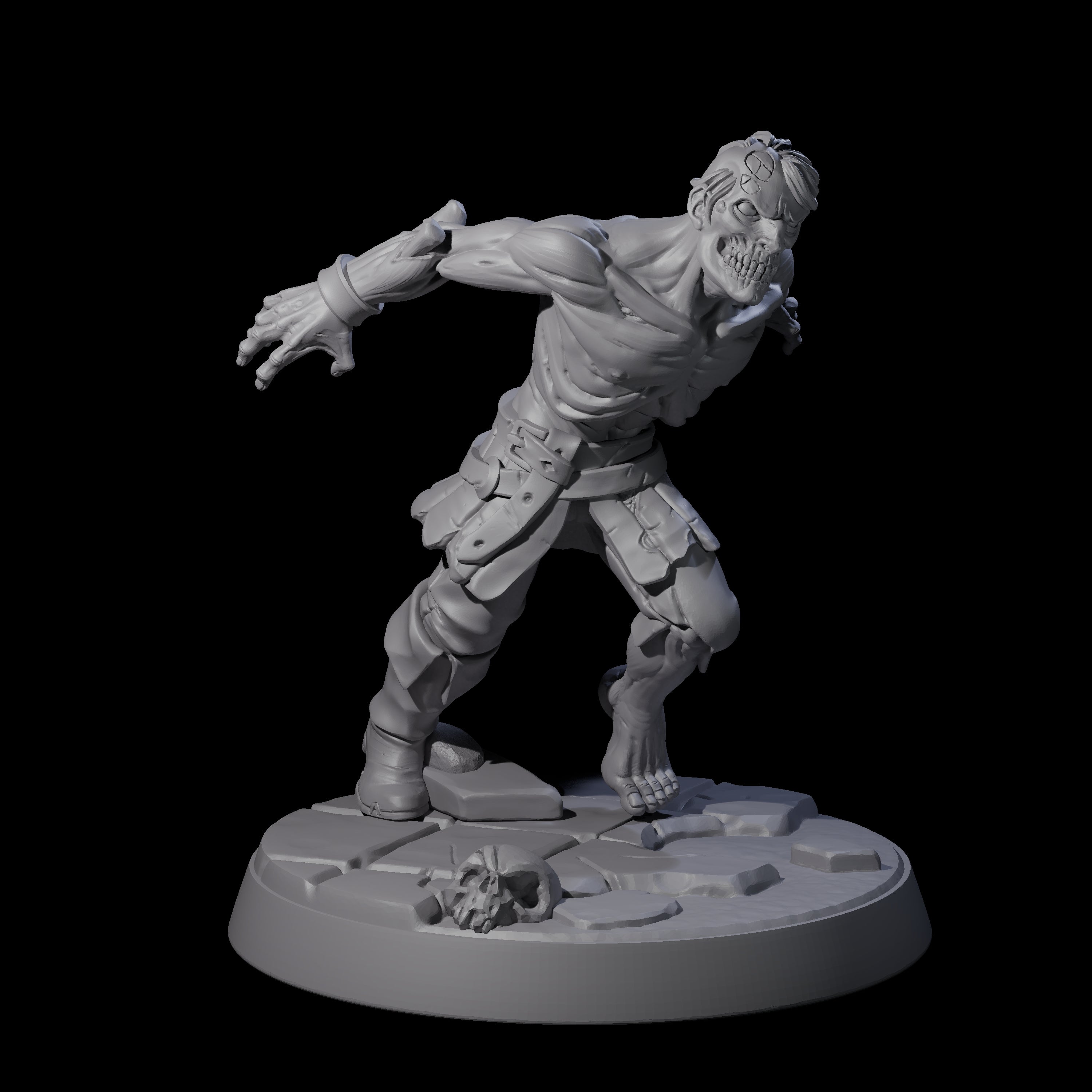 Rotten And Stinking Zombie Horror D Miniature for Dungeons and Dragons, Pathfinder or other TTRPGs