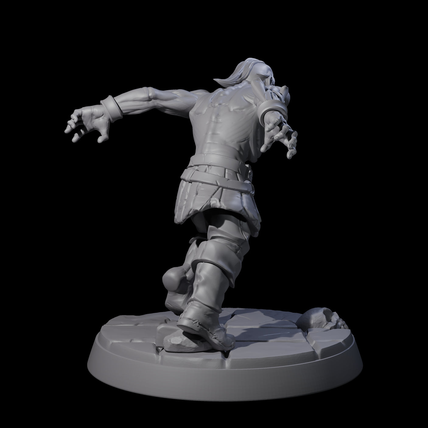 Rotten And Stinking Zombie Horror D Miniature for Dungeons and Dragons, Pathfinder or other TTRPGs