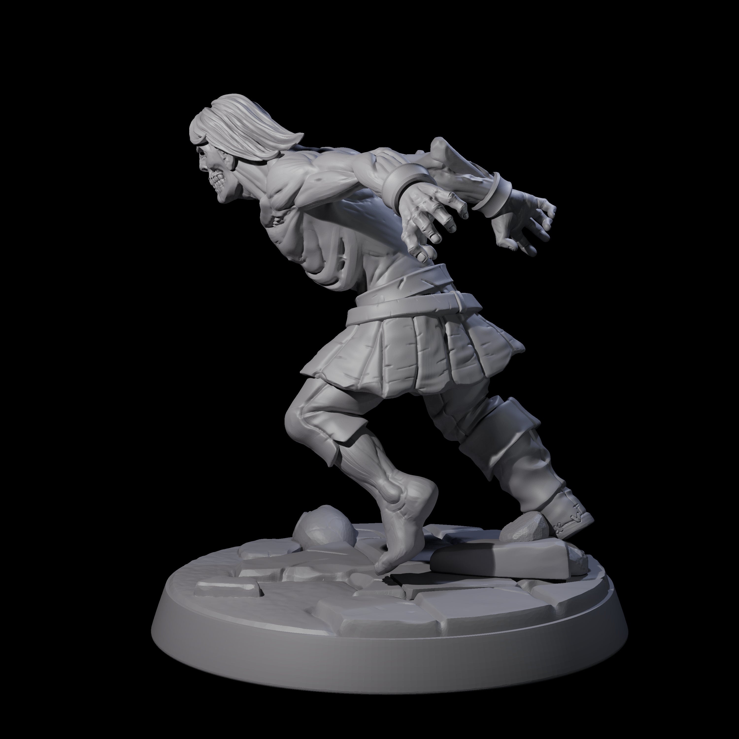 Rotten And Stinking Zombie Horror D Miniature for Dungeons and Dragons, Pathfinder or other TTRPGs
