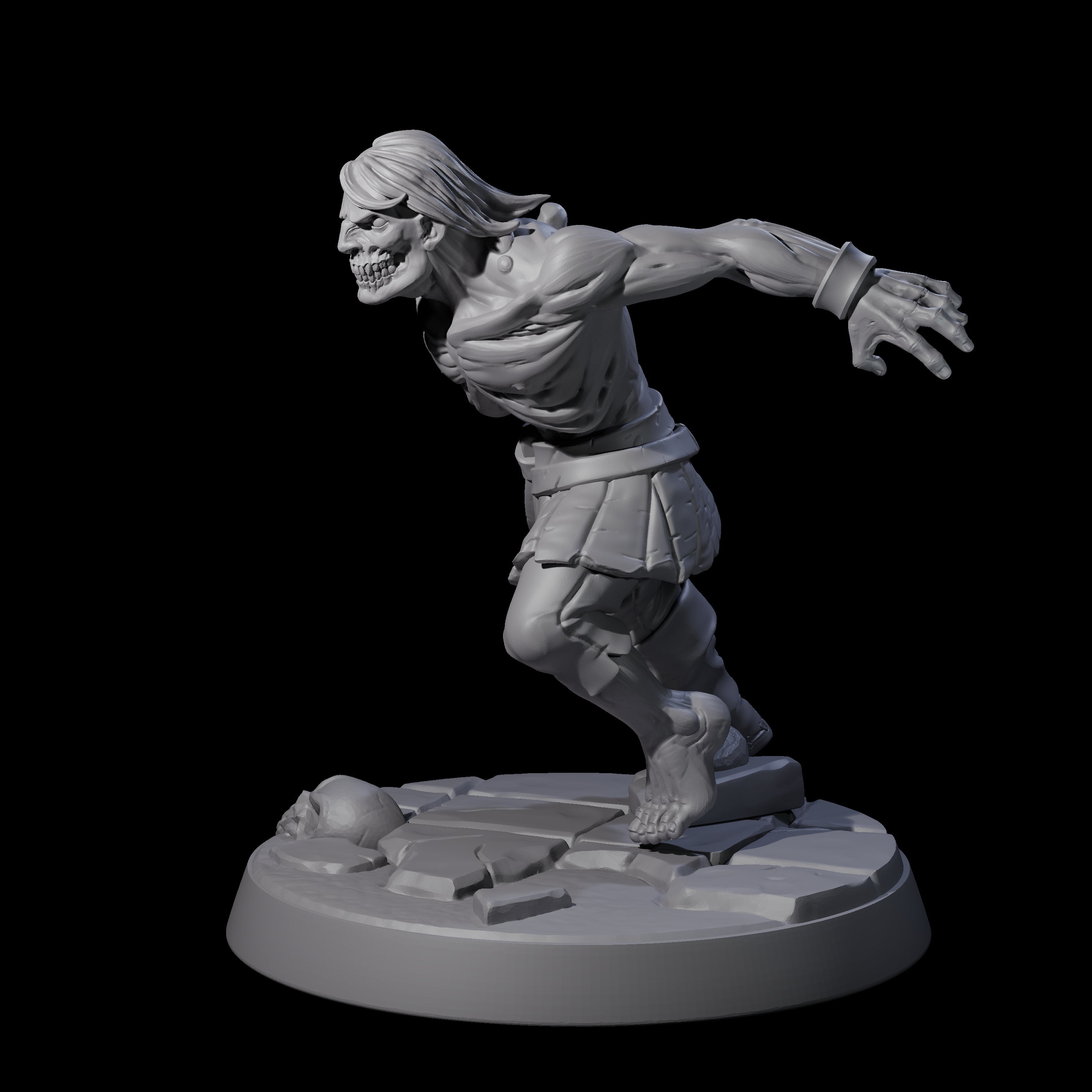 Rotten And Stinking Zombie Horror D Miniature for Dungeons and Dragons, Pathfinder or other TTRPGs