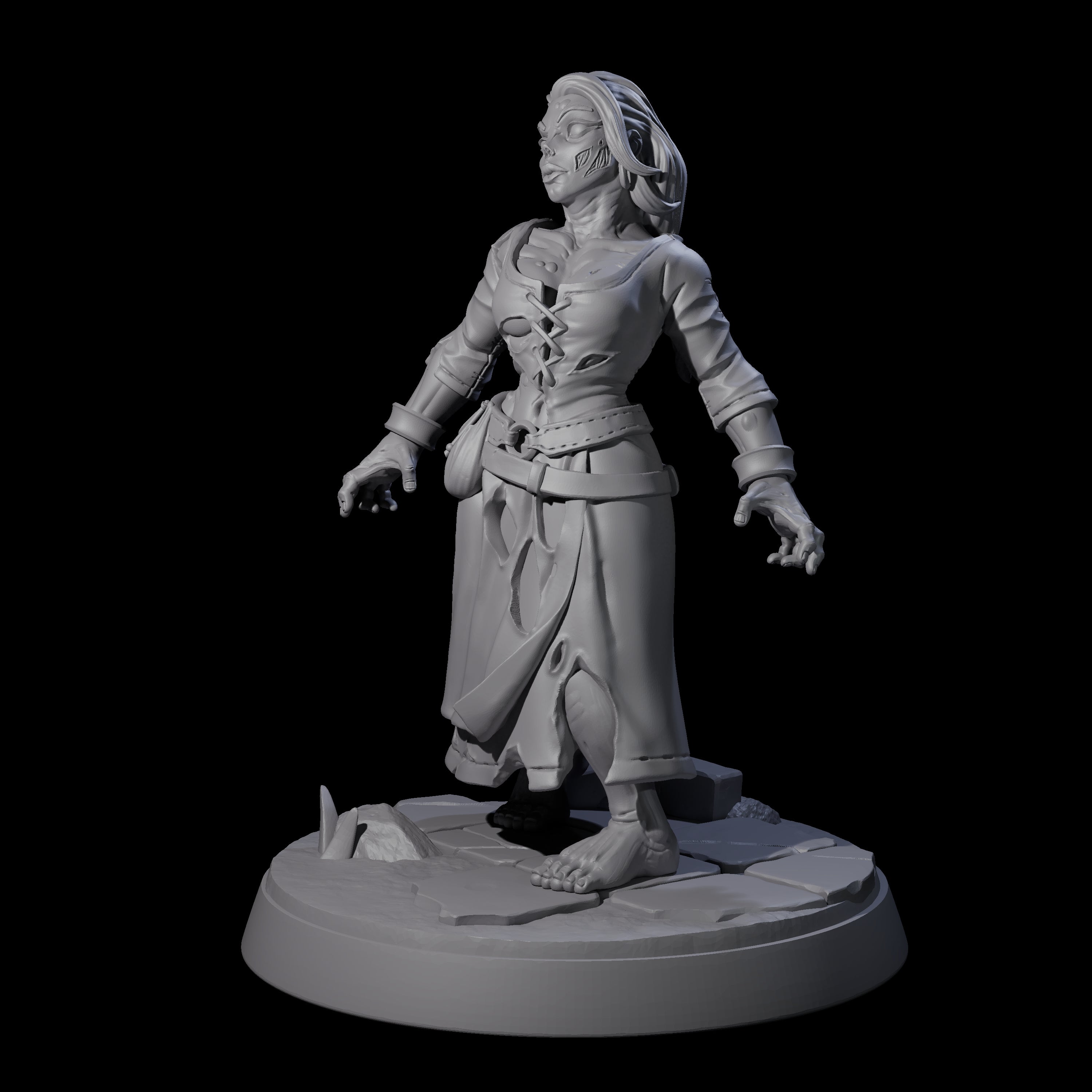 Rotten And Stinking Zombie Horror E Miniature for Dungeons and Dragons, Pathfinder or other TTRPGs