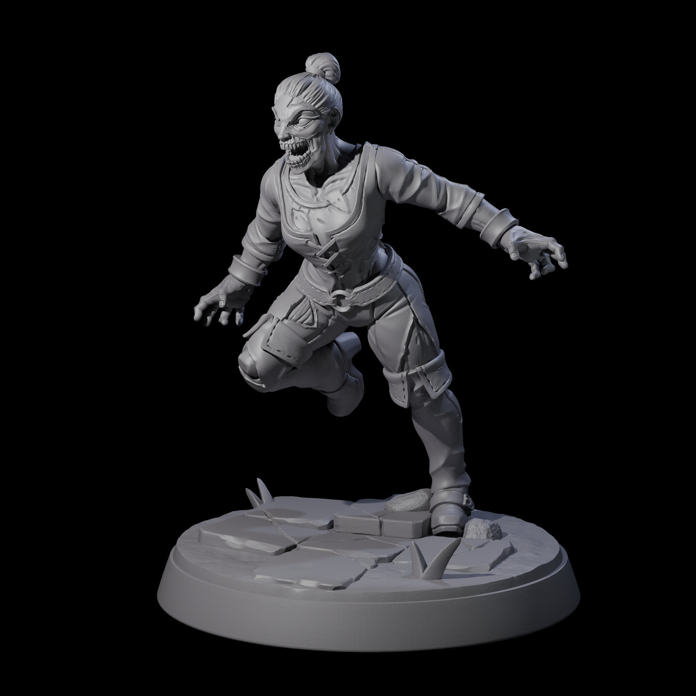 Rotten And Stinking Zombie Horror F Miniature for Dungeons and Dragons, Pathfinder or other TTRPGs