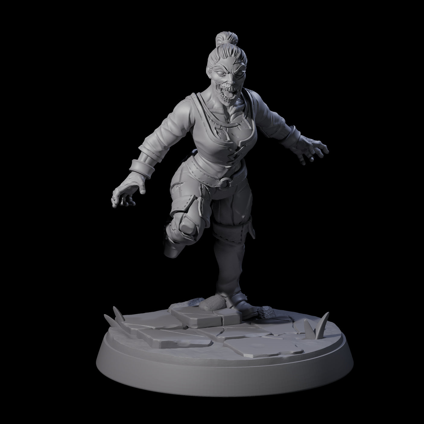 Rotten And Stinking Zombie Horror F Miniature for Dungeons and Dragons, Pathfinder or other TTRPGs