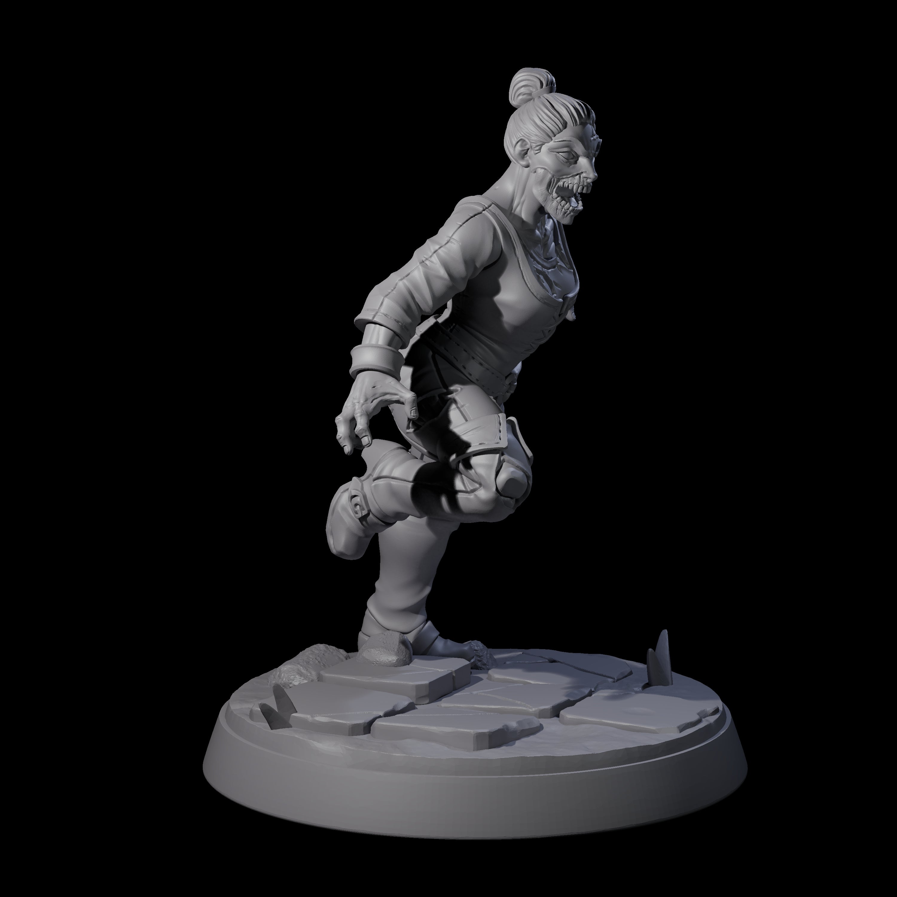 Rotten And Stinking Zombie Horror F Miniature for Dungeons and Dragons, Pathfinder or other TTRPGs