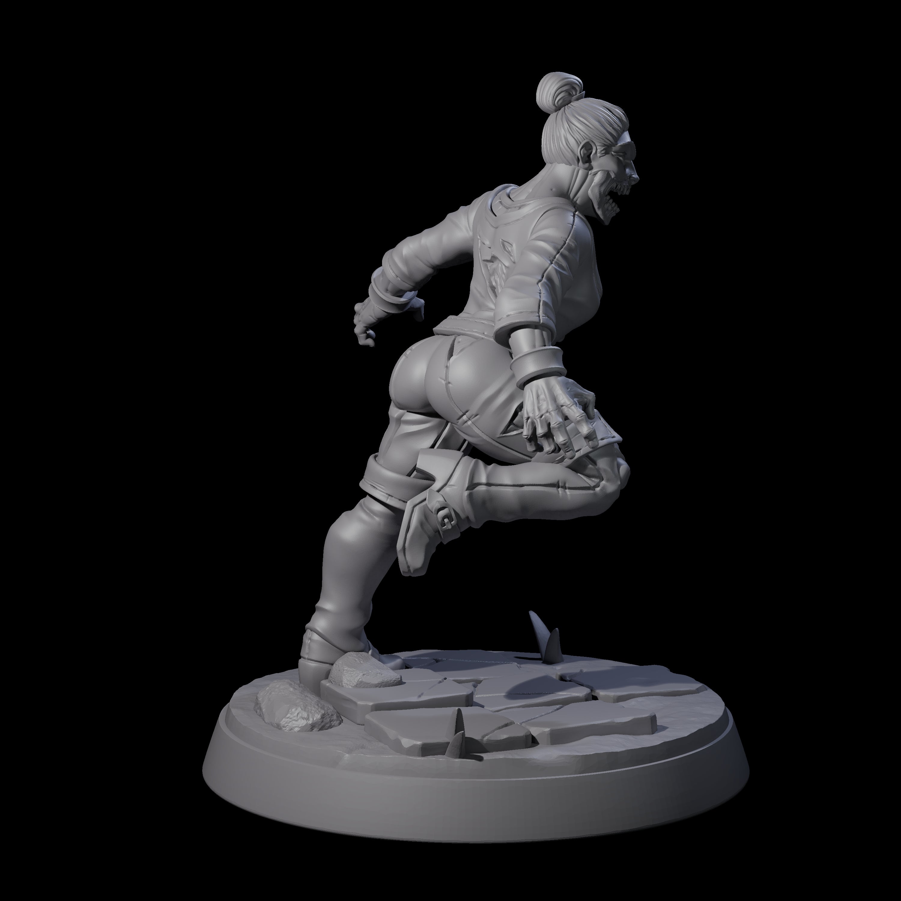 Rotten And Stinking Zombie Horror F Miniature for Dungeons and Dragons, Pathfinder or other TTRPGs