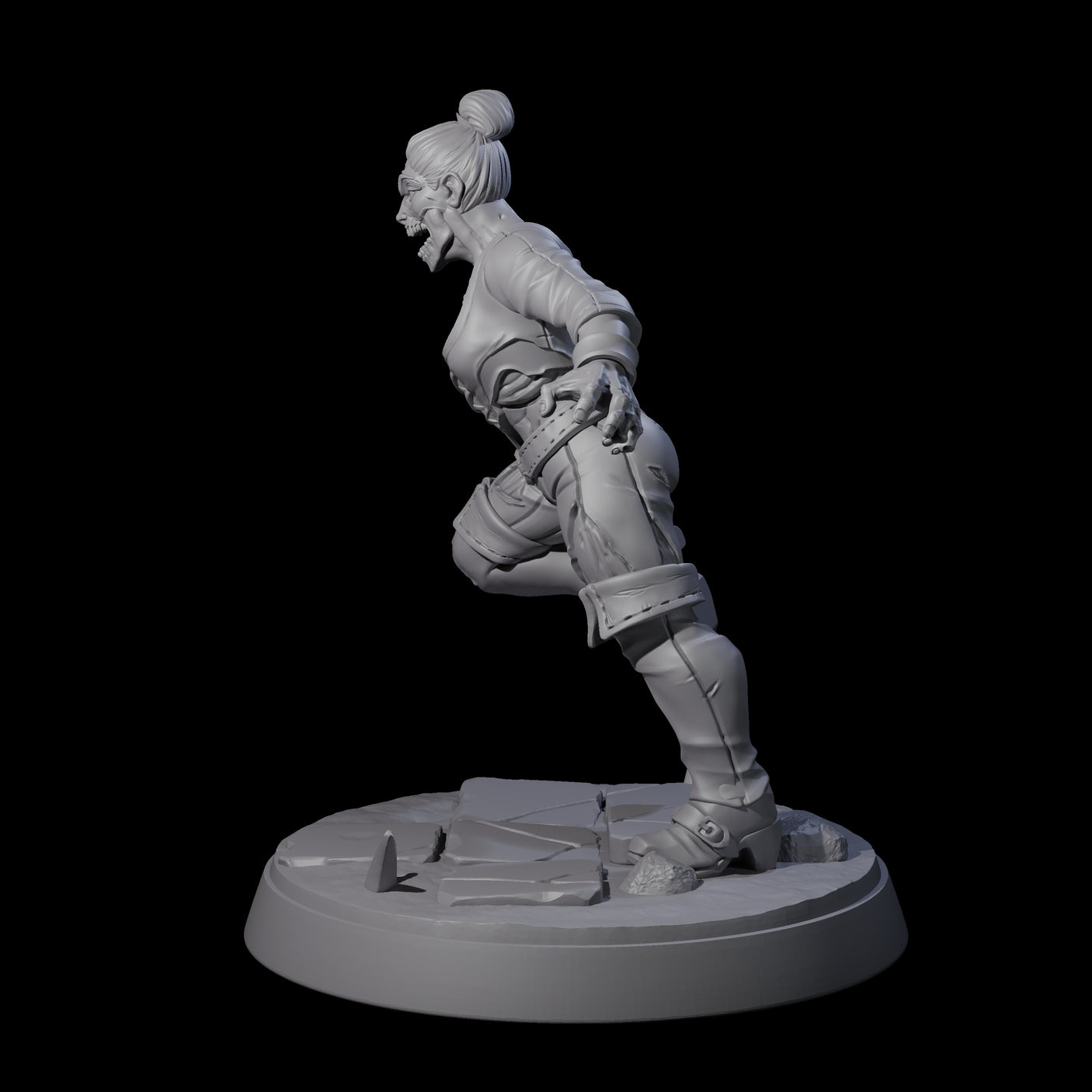 Rotten And Stinking Zombie Horror F Miniature for Dungeons and Dragons, Pathfinder or other TTRPGs