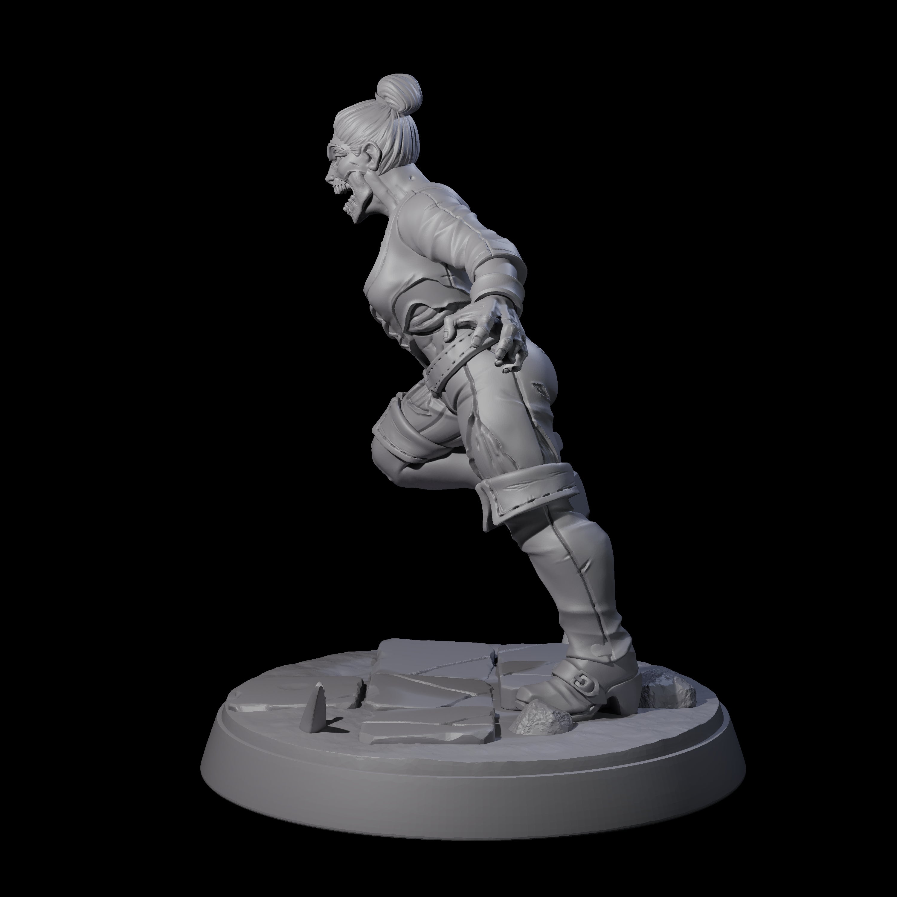 Rotten And Stinking Zombie Horror F Miniature for Dungeons and Dragons, Pathfinder or other TTRPGs