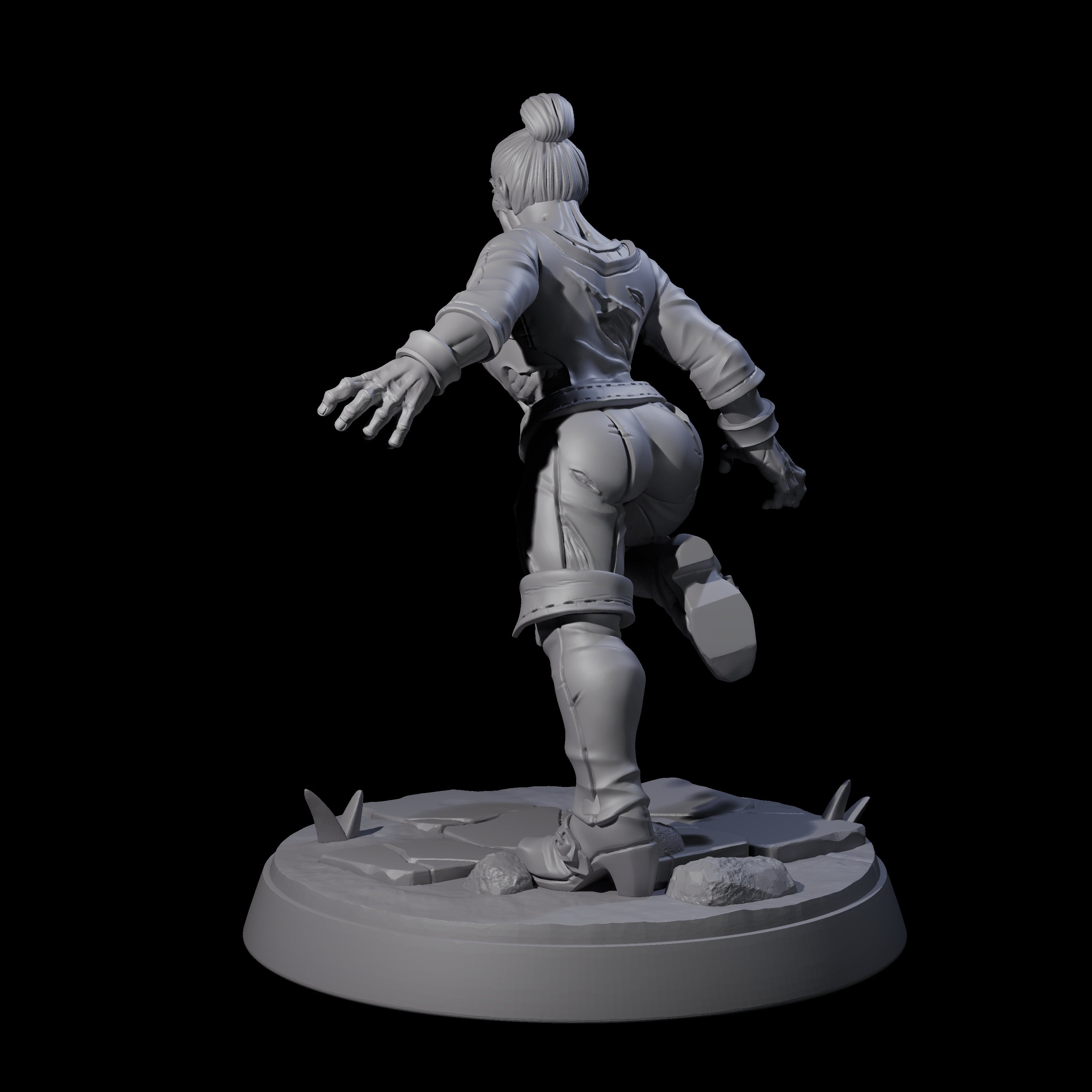 Rotten And Stinking Zombie Horror F Miniature for Dungeons and Dragons, Pathfinder or other TTRPGs