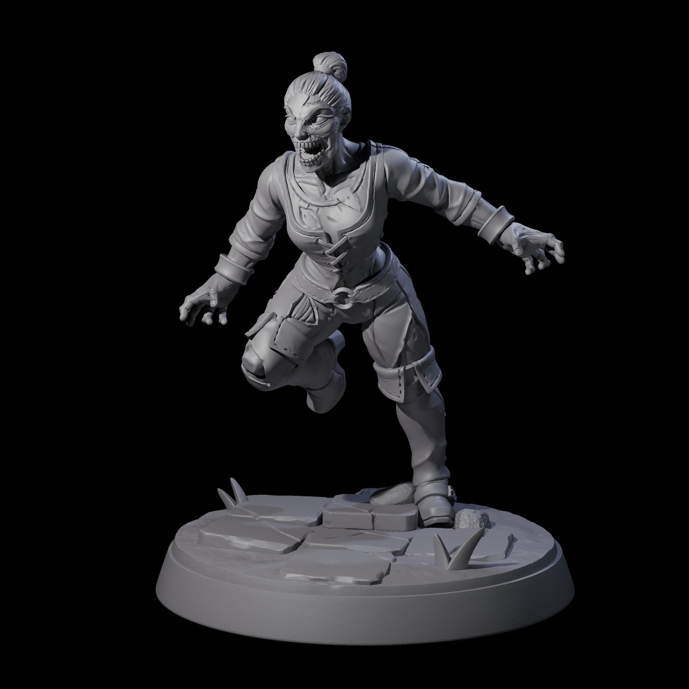 Rotten And Stinking Zombie Horrors Miniature for Dungeons and Dragons, Pathfinder or other TTRPGs