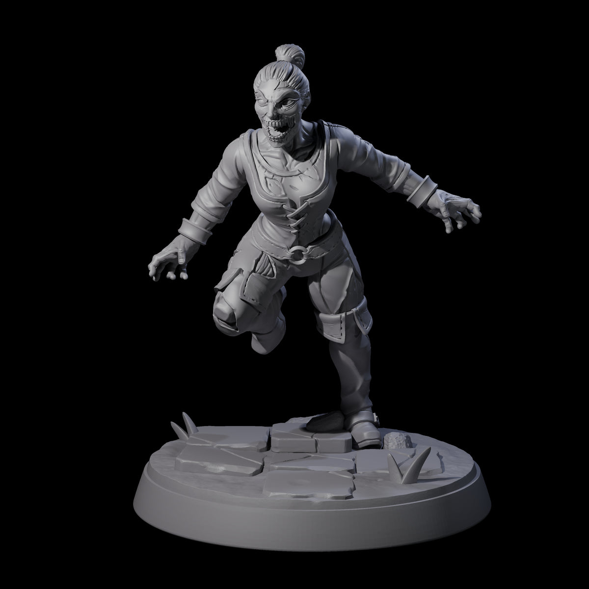 Rotten And Stinking Zombie Horrors Miniature for Dungeons and Dragons, Pathfinder or other TTRPGs