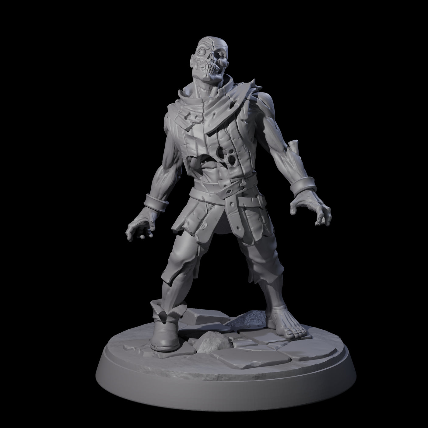 Rotten And Stinking Zombie Horrors Miniature for Dungeons and Dragons, Pathfinder or other TTRPGs