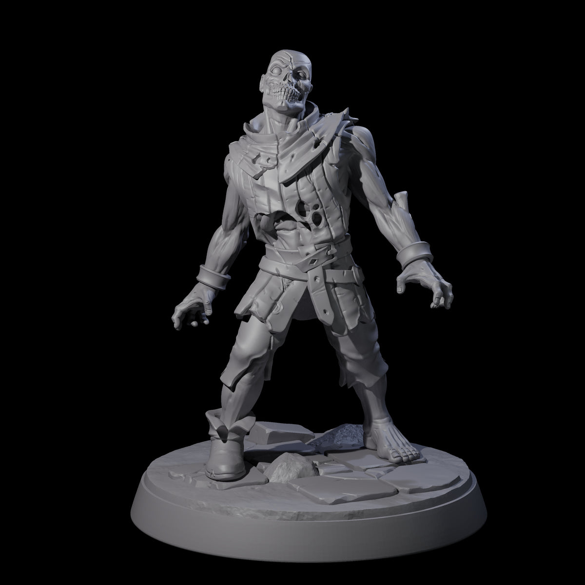 Rotten And Stinking Zombie Horrors Miniature for Dungeons and Dragons, Pathfinder or other TTRPGs