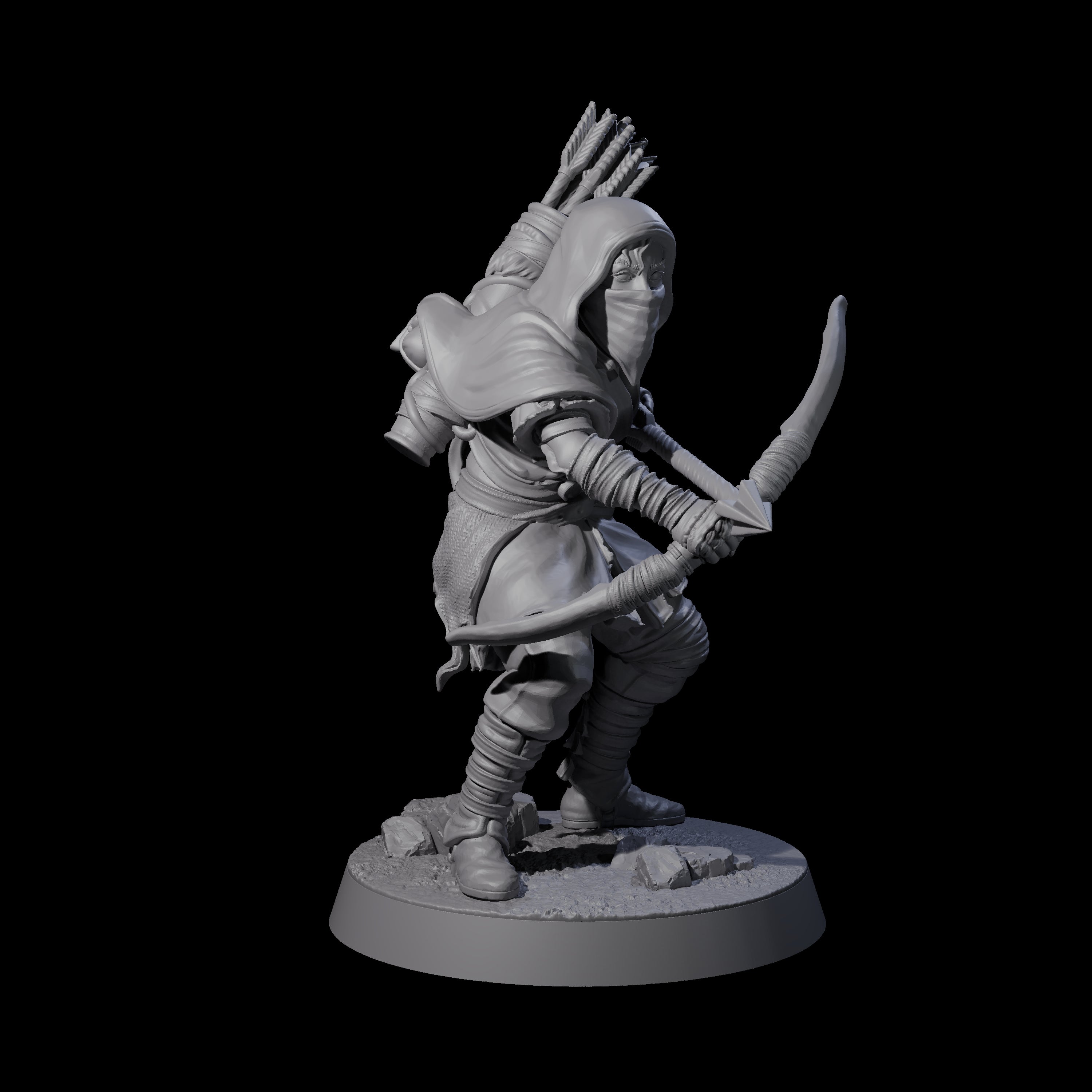 Rough Road Bandit C Miniature for Dungeons and Dragons, Pathfinder or other TTRPGs