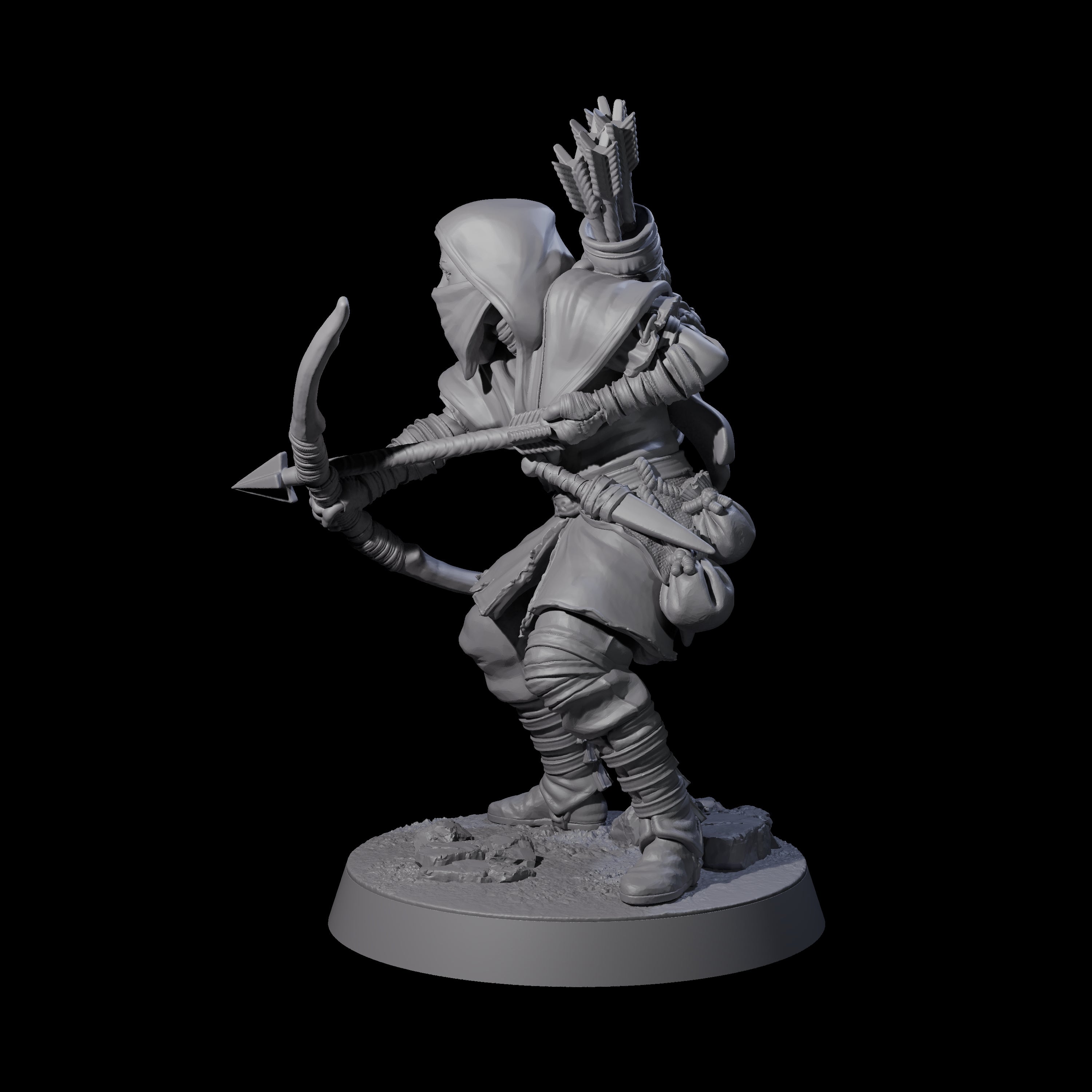 Rough Road Bandit C Miniature for Dungeons and Dragons, Pathfinder or other TTRPGs