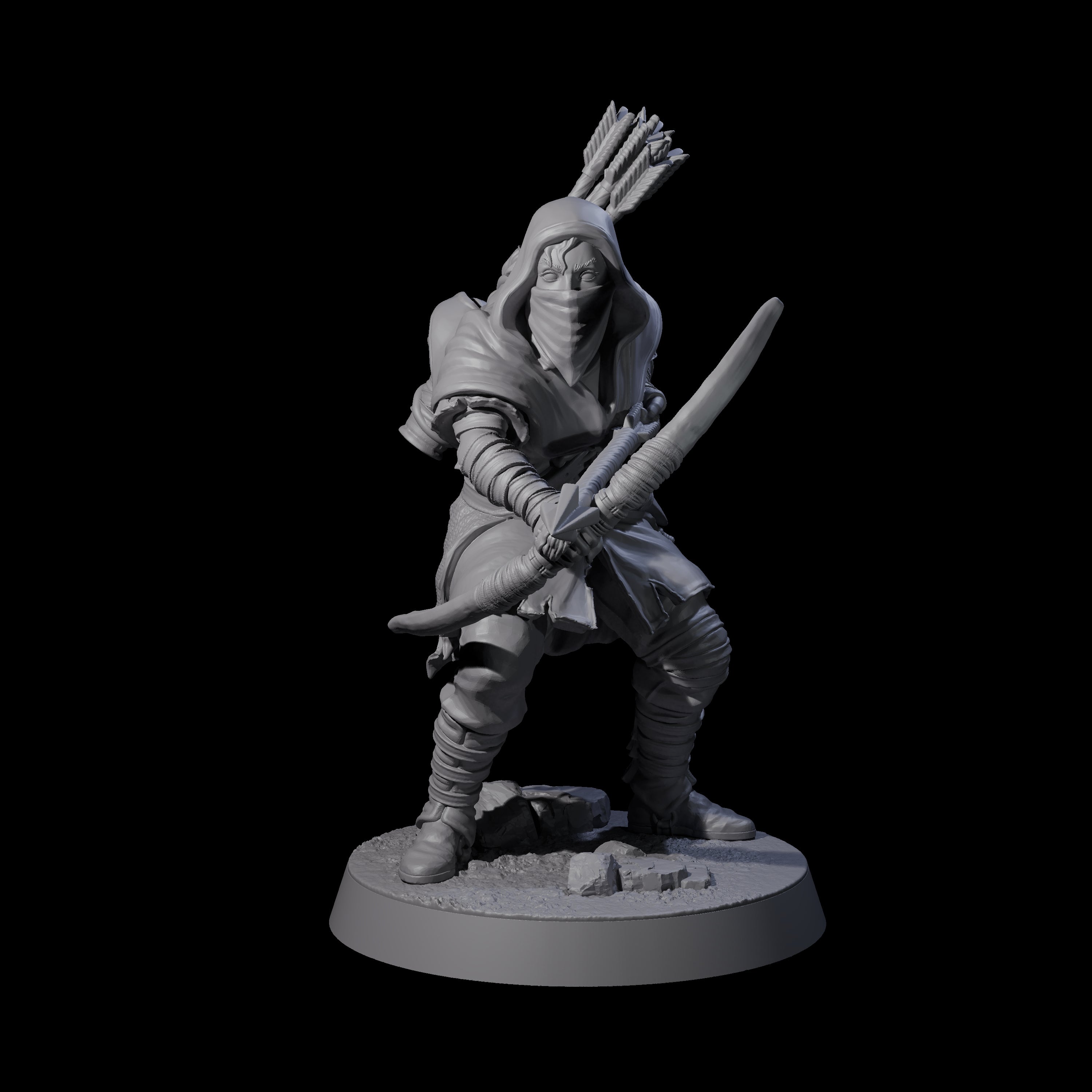Rough Road Bandit C Miniature for Dungeons and Dragons, Pathfinder or other TTRPGs