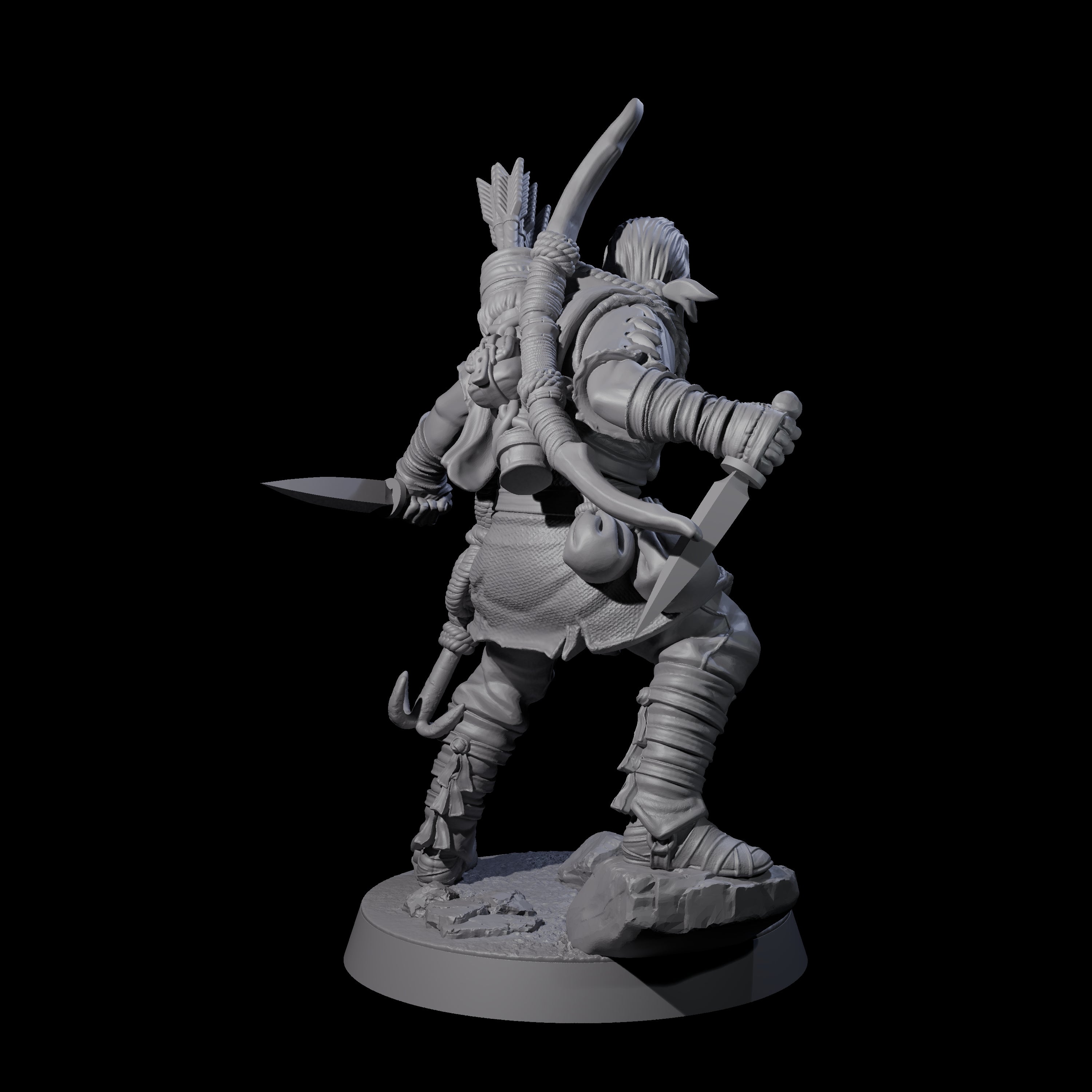 Rough Road Bandit D Miniature for Dungeons and Dragons, Pathfinder or other TTRPGs