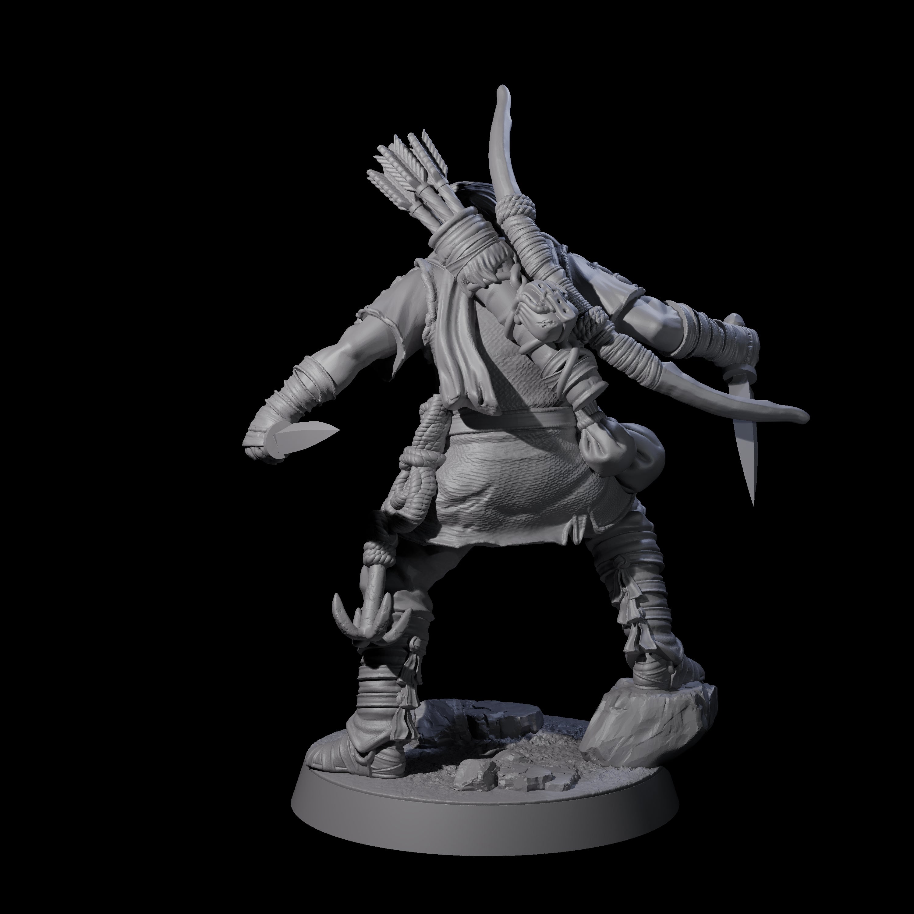 Rough Road Bandit D Miniature for Dungeons and Dragons, Pathfinder or other TTRPGs