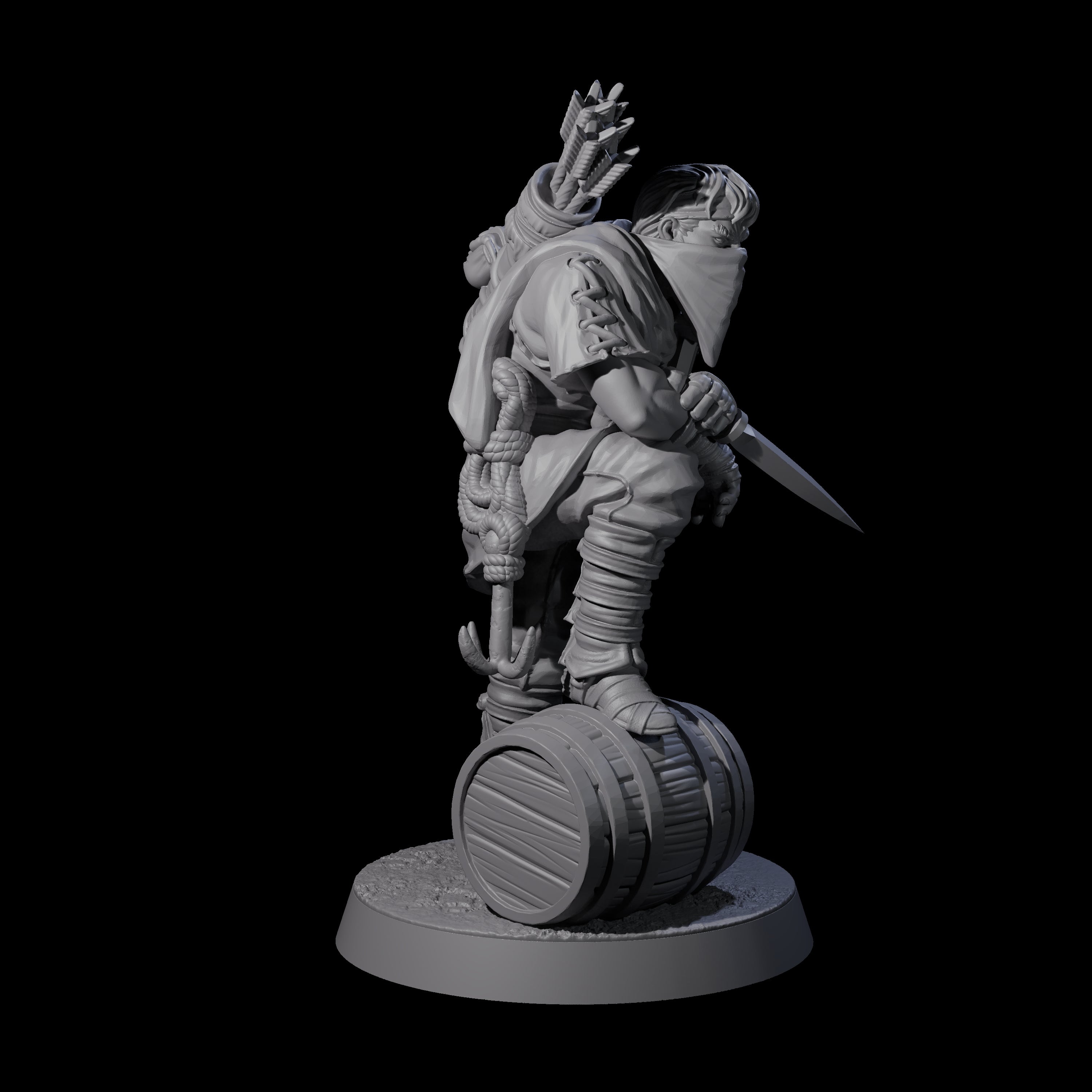 Rough Road Bandit E Miniature for Dungeons and Dragons, Pathfinder or other TTRPGs