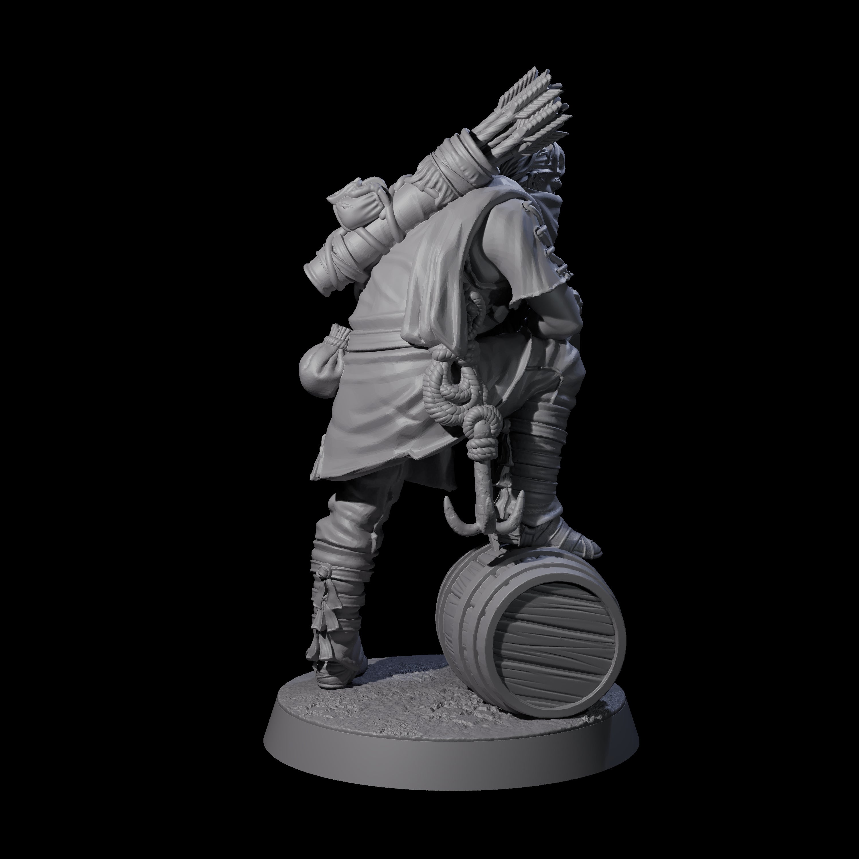 Rough Road Bandit E Miniature for Dungeons and Dragons, Pathfinder or other TTRPGs