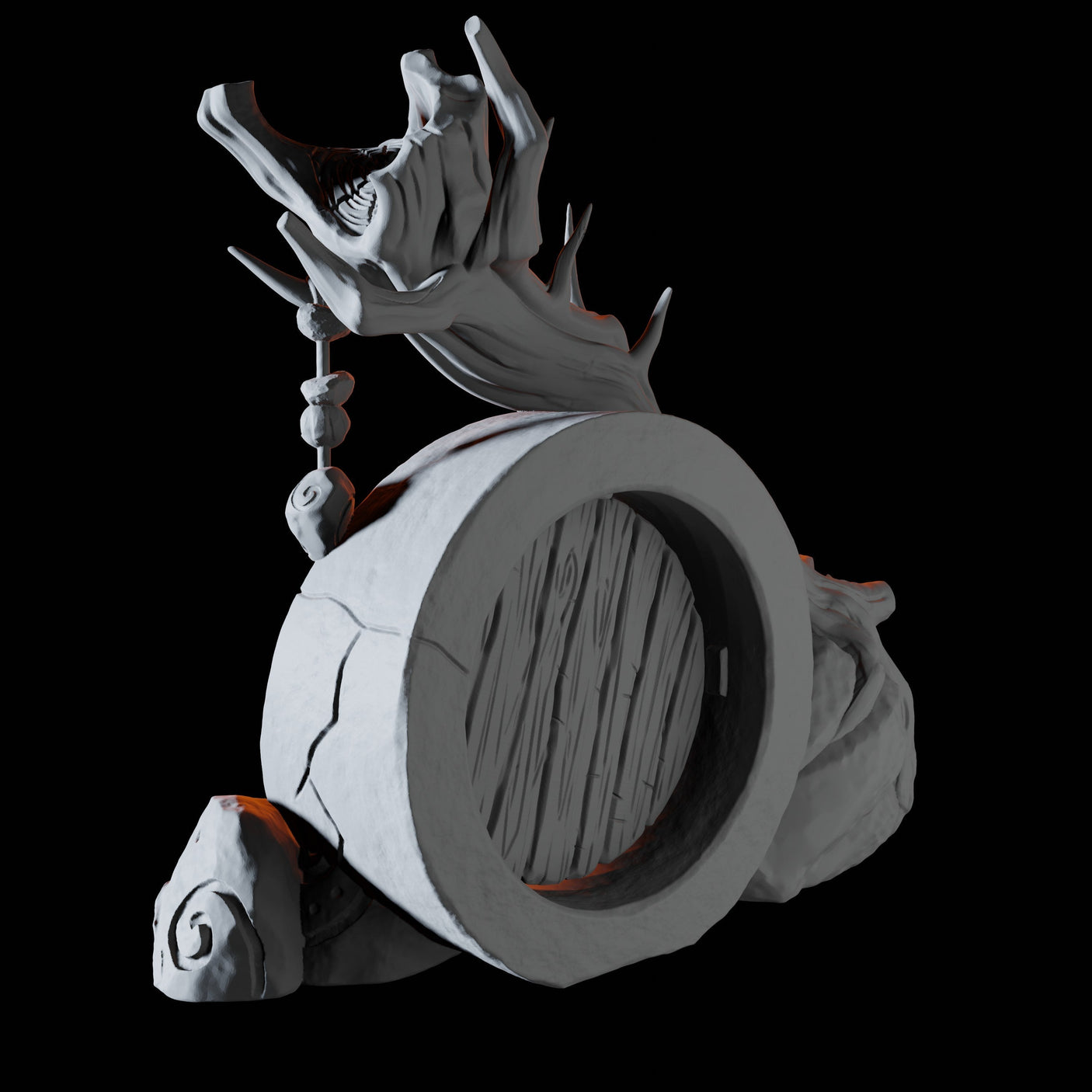 Round Door Miniature for Dungeons and Dragons, Pathfinder or other TTRPGs