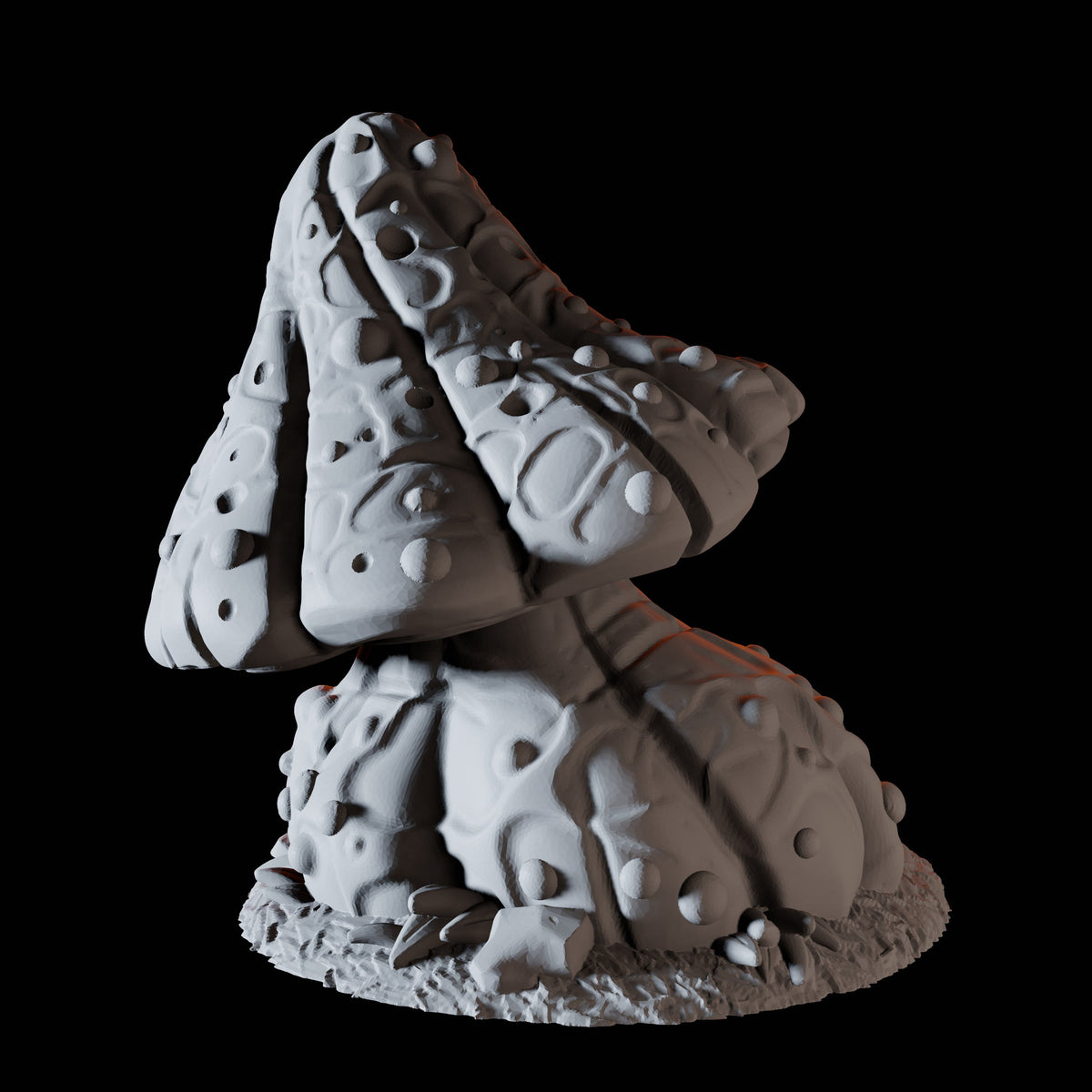 Rounded Mushroom Miniature for Dungeons and Dragons, Pathfinder or other TTRPGs