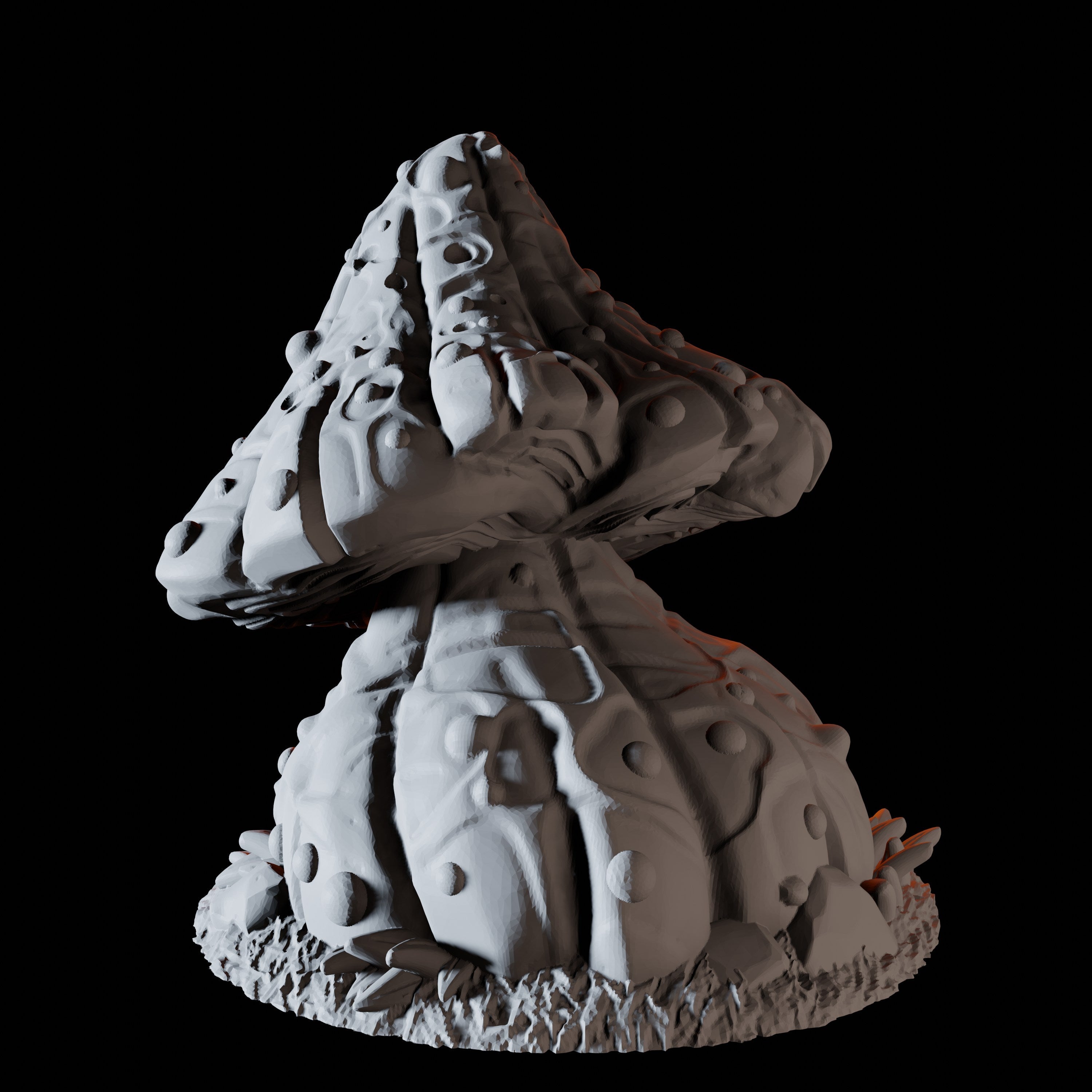 Rounded Mushroom Miniature for Dungeons and Dragons, Pathfinder or other TTRPGs
