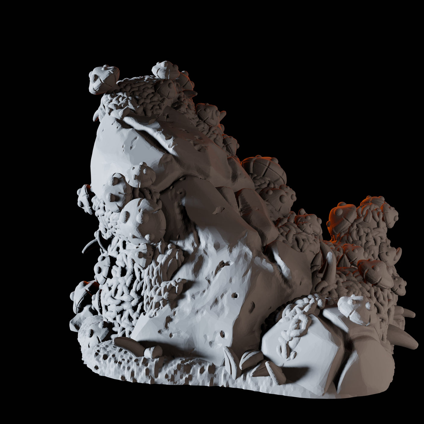 Rounded Rock Mushroom Miniature for Dungeons and Dragons, Pathfinder or other TTRPGs