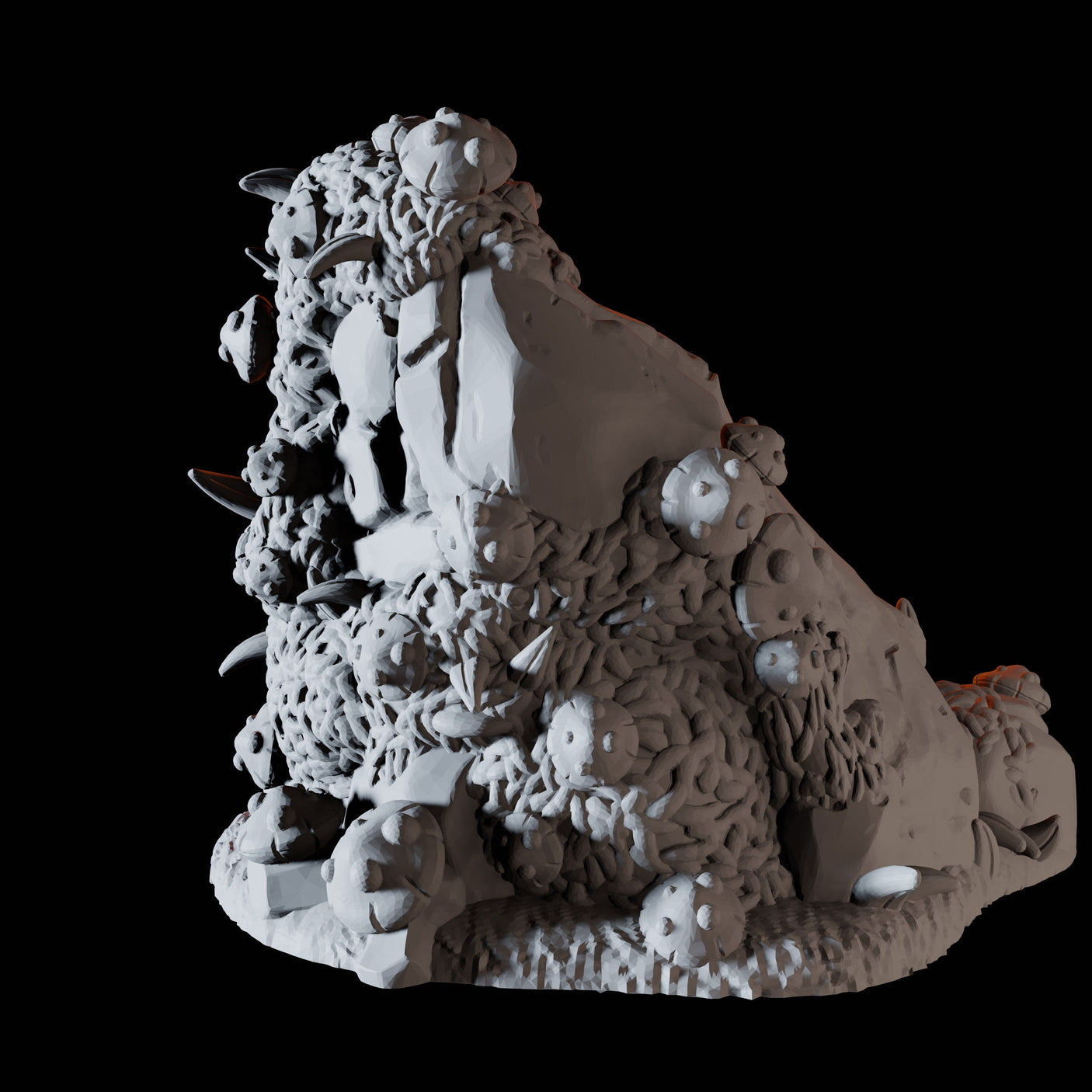 Rounded Rock Mushroom Miniature for Dungeons and Dragons, Pathfinder or other TTRPGs
