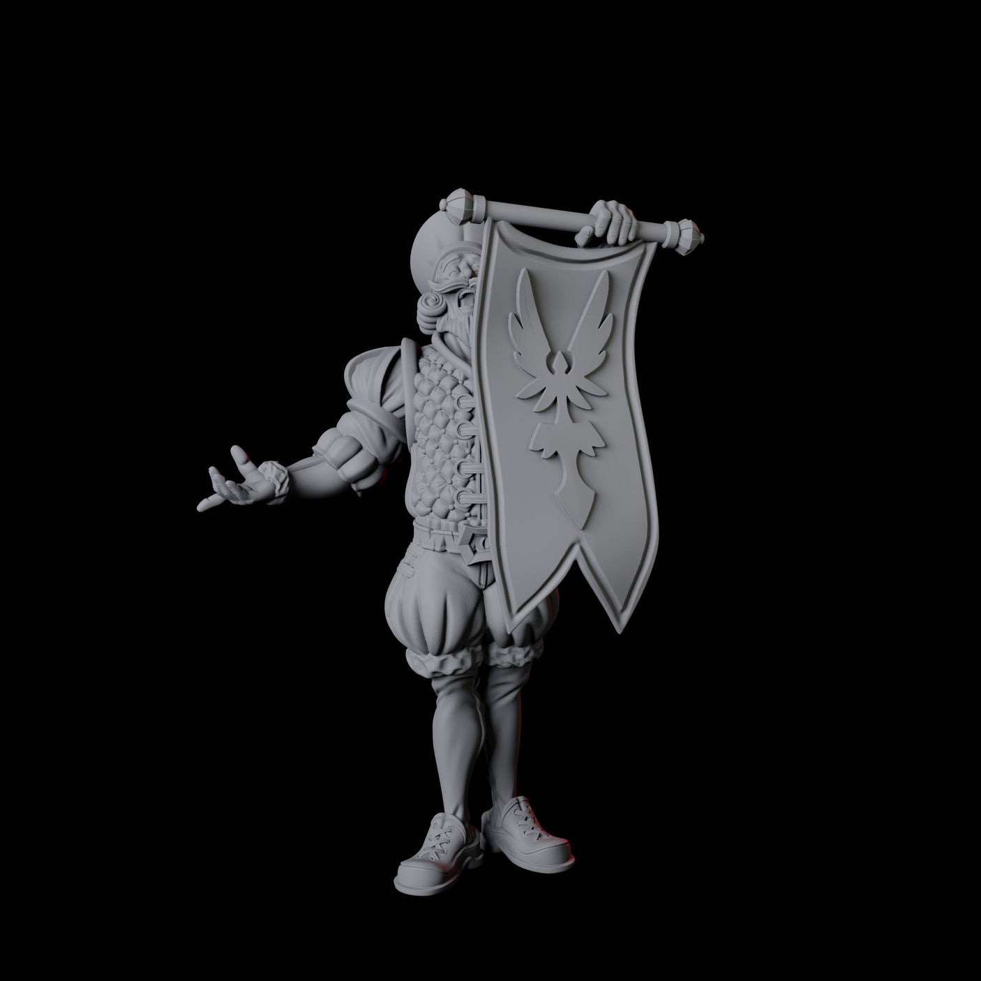 Royal Announcer Miniature for Dungeons and Dragons, Pathfinder or other TTRPGs