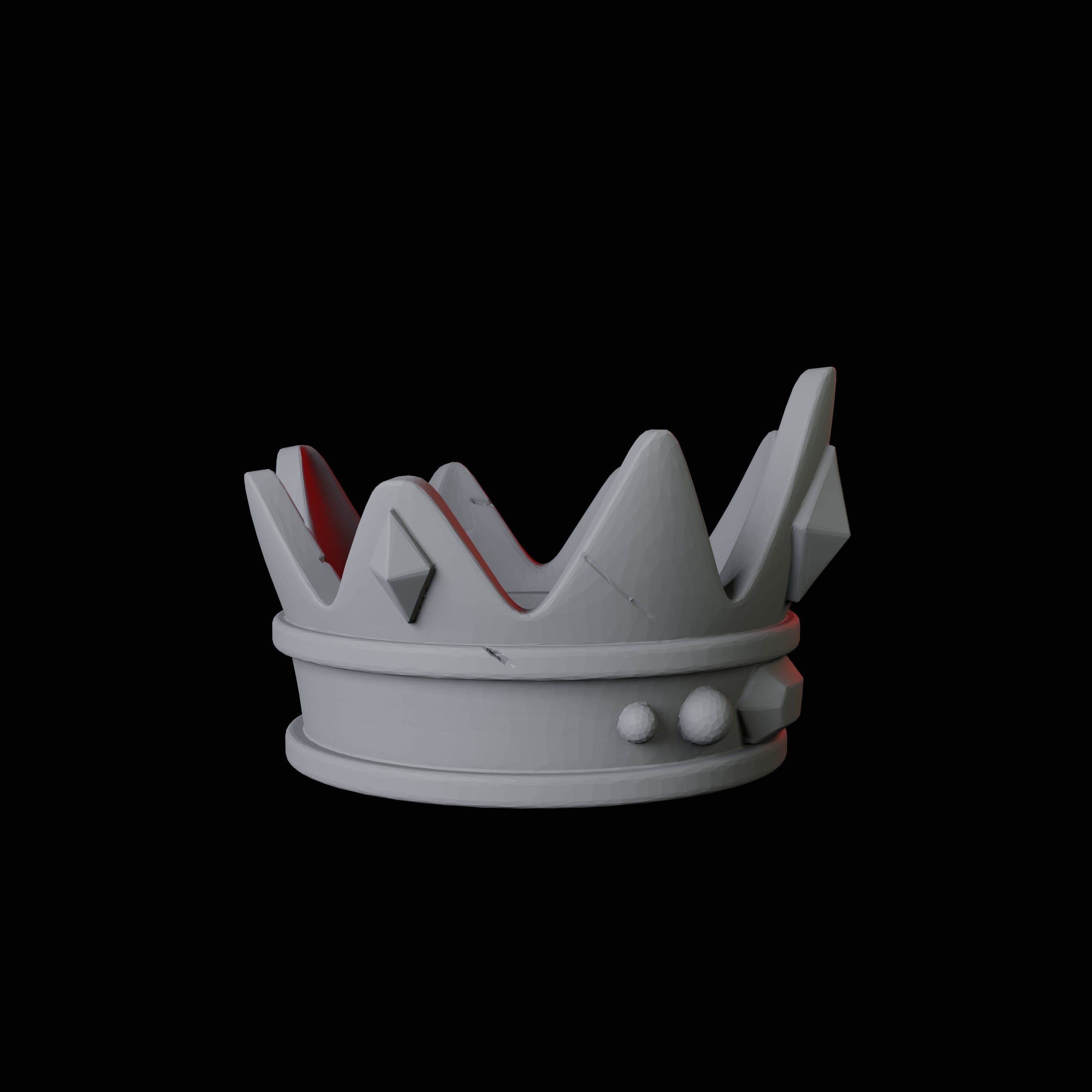 Royal Crown Miniature for Dungeons and Dragons, Pathfinder or other TTRPGs