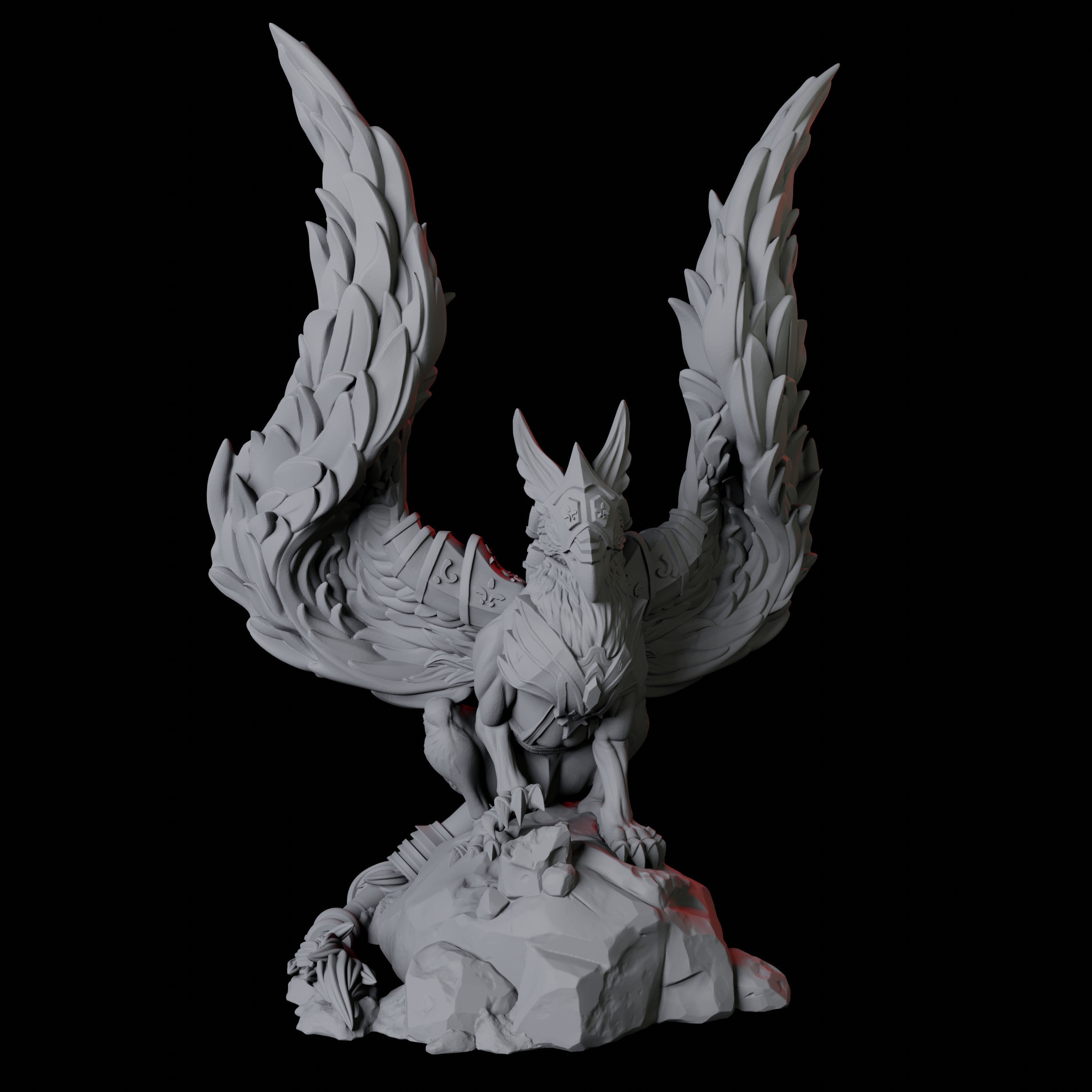 Royal Griffon Miniature for Dungeons and Dragons, Pathfinder or other TTRPGs