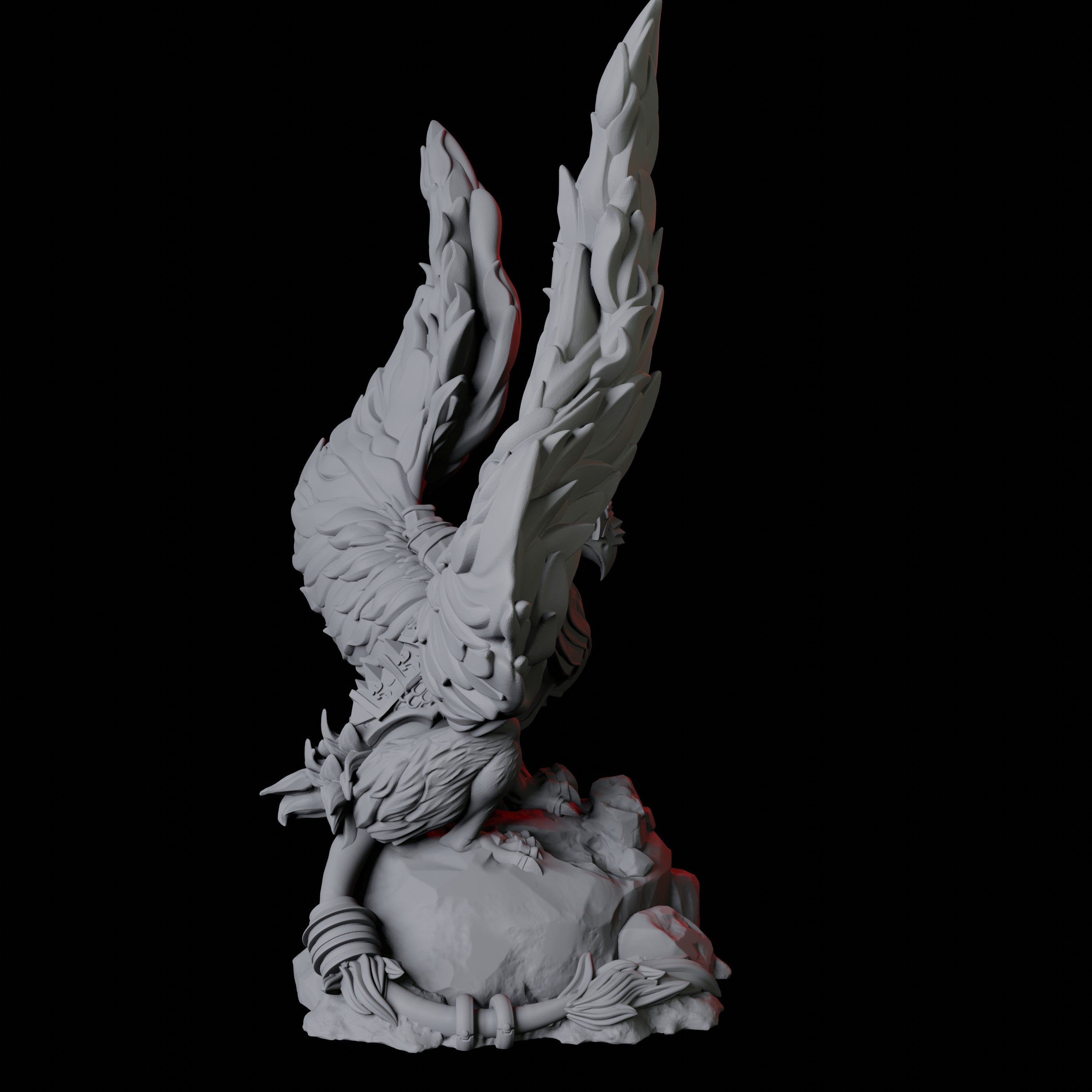 Royal Griffon Miniature for Dungeons and Dragons, Pathfinder or other TTRPGs