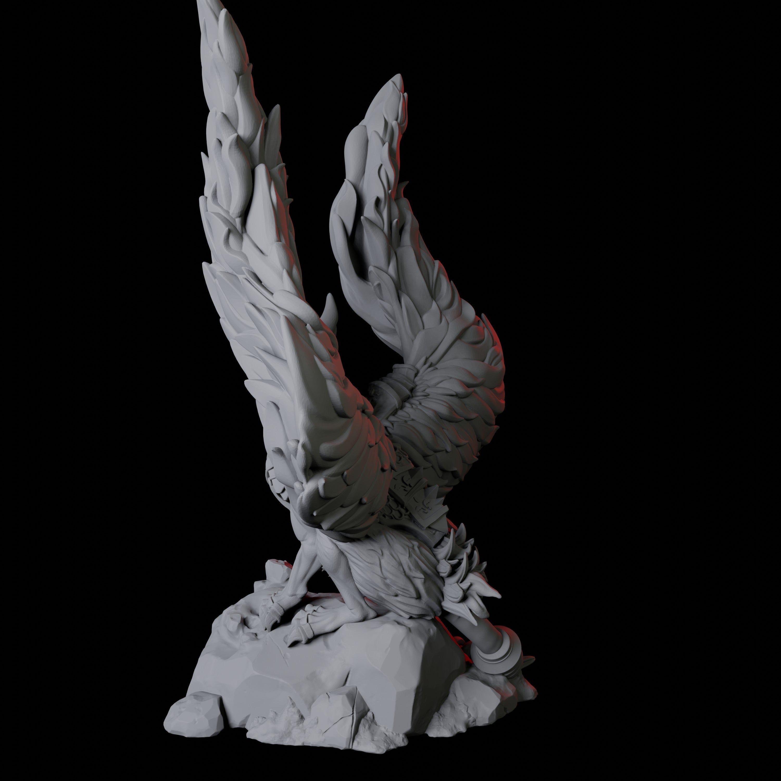 Royal Griffon Miniature for Dungeons and Dragons, Pathfinder or other TTRPGs