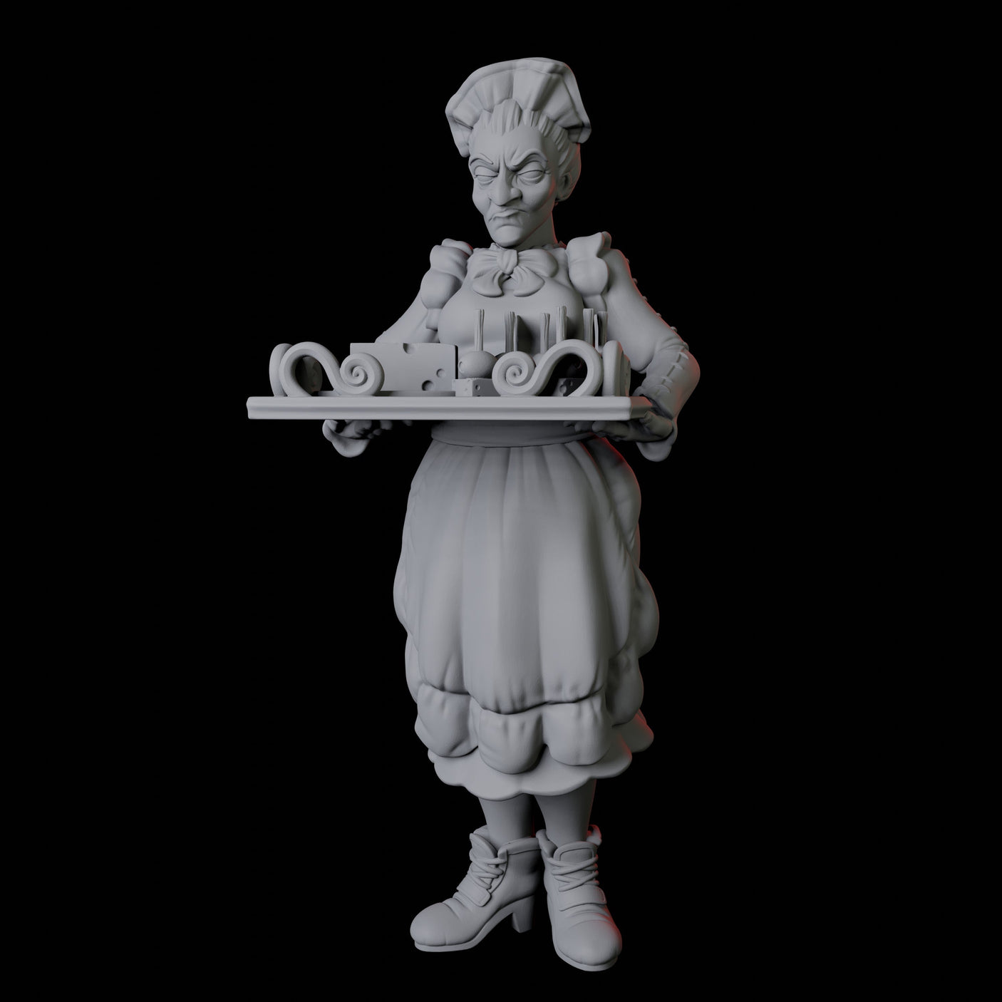 Royal Maid Miniature for Dungeons and Dragons, Pathfinder or other TTRPGs