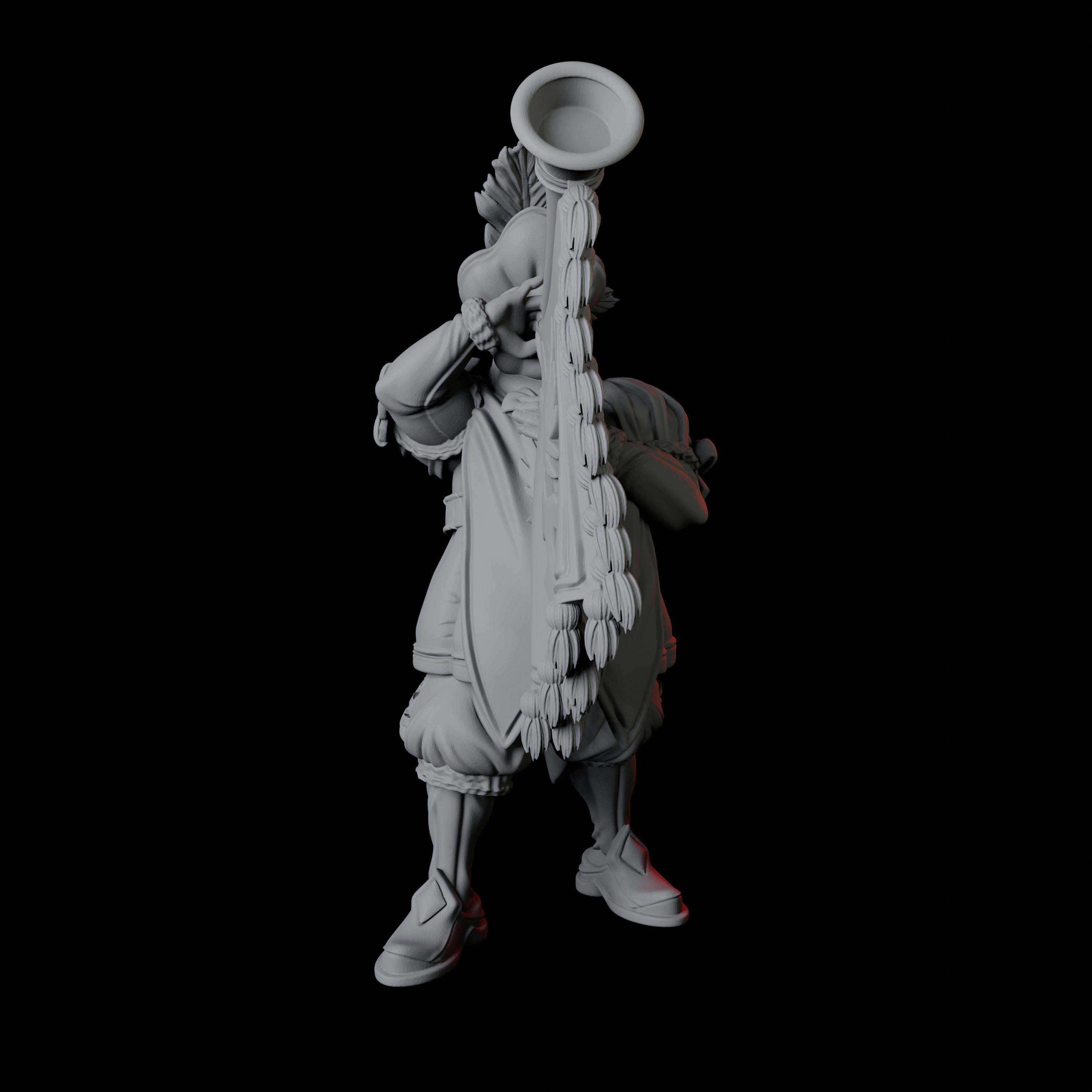 Royal Trumpeter Miniature for Dungeons and Dragons - Myth Forged