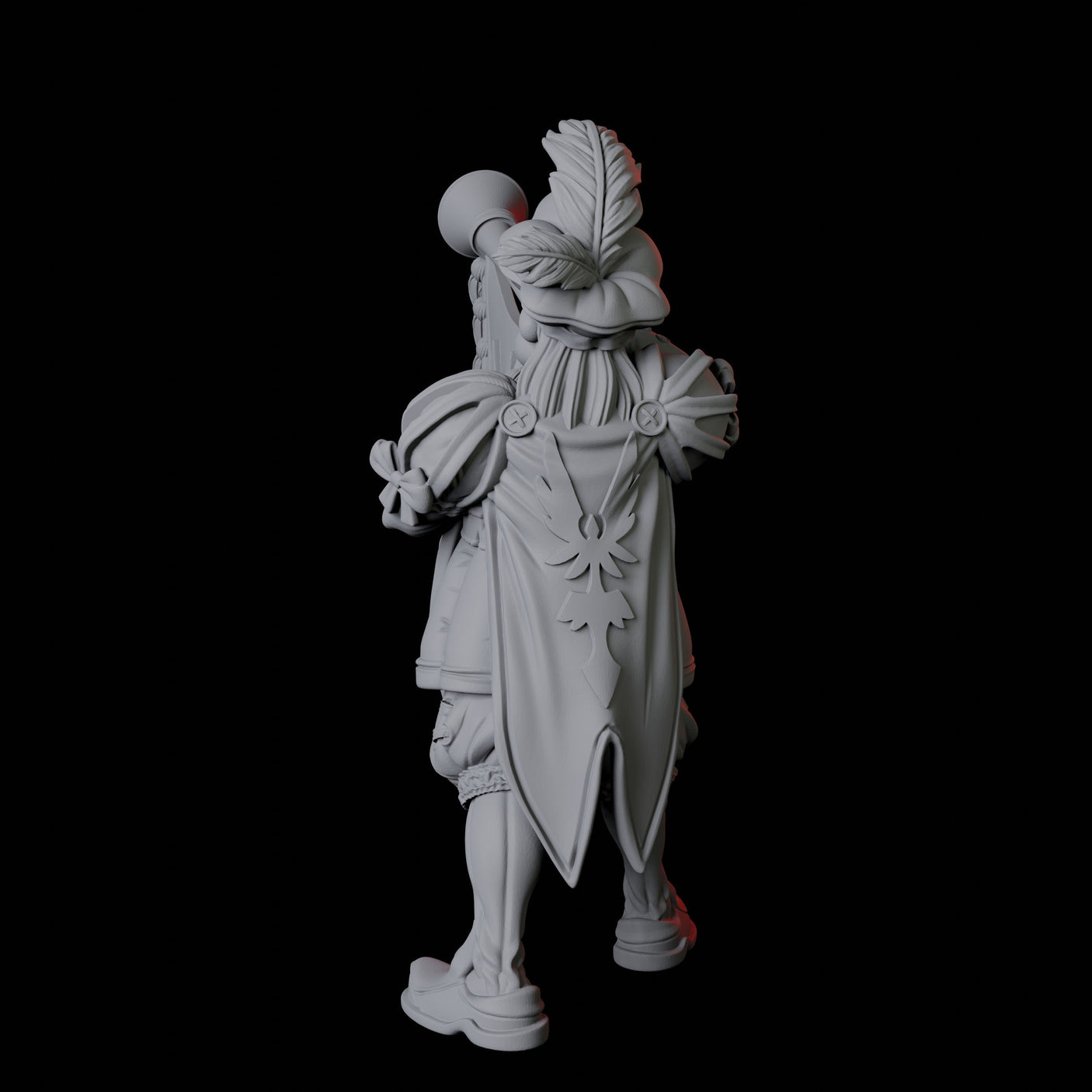 Royal Trumpeter Miniature for Dungeons and Dragons, Pathfinder or other TTRPGs