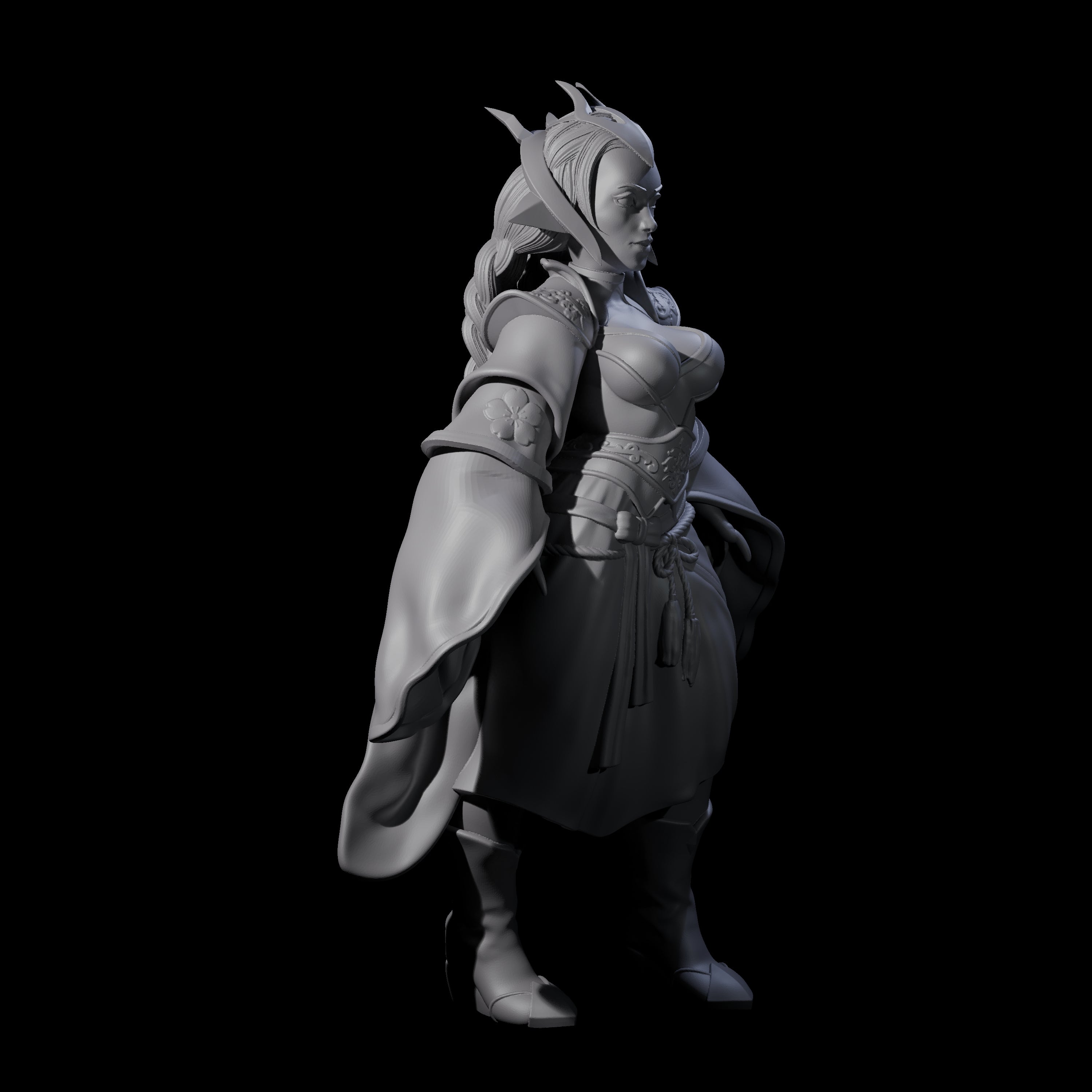 Roysia - High Priestess Miniature for Dungeons and Dragons, Pathfinder or other TTRPGs