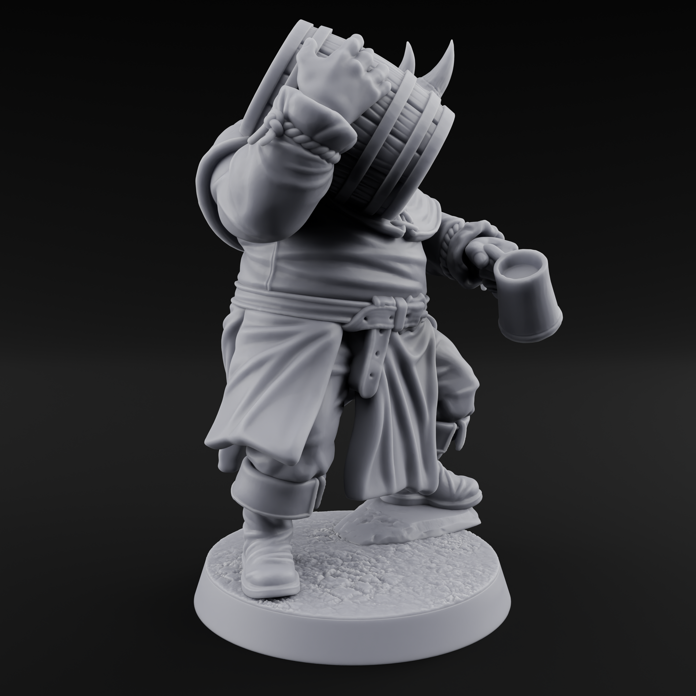 Rustic Beastman Villager A Miniature for Dungeons and Dragons, Pathfinder or other TTRPGs