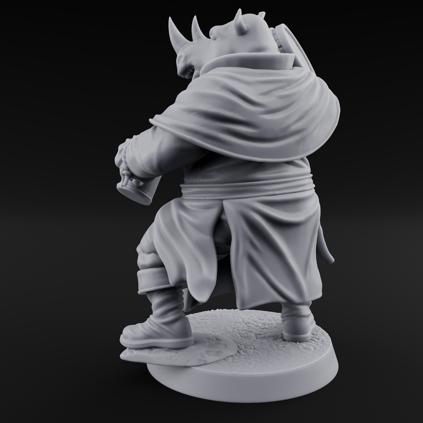 Rustic Beastman Villager A Miniature for Dungeons and Dragons, Pathfinder or other TTRPGs