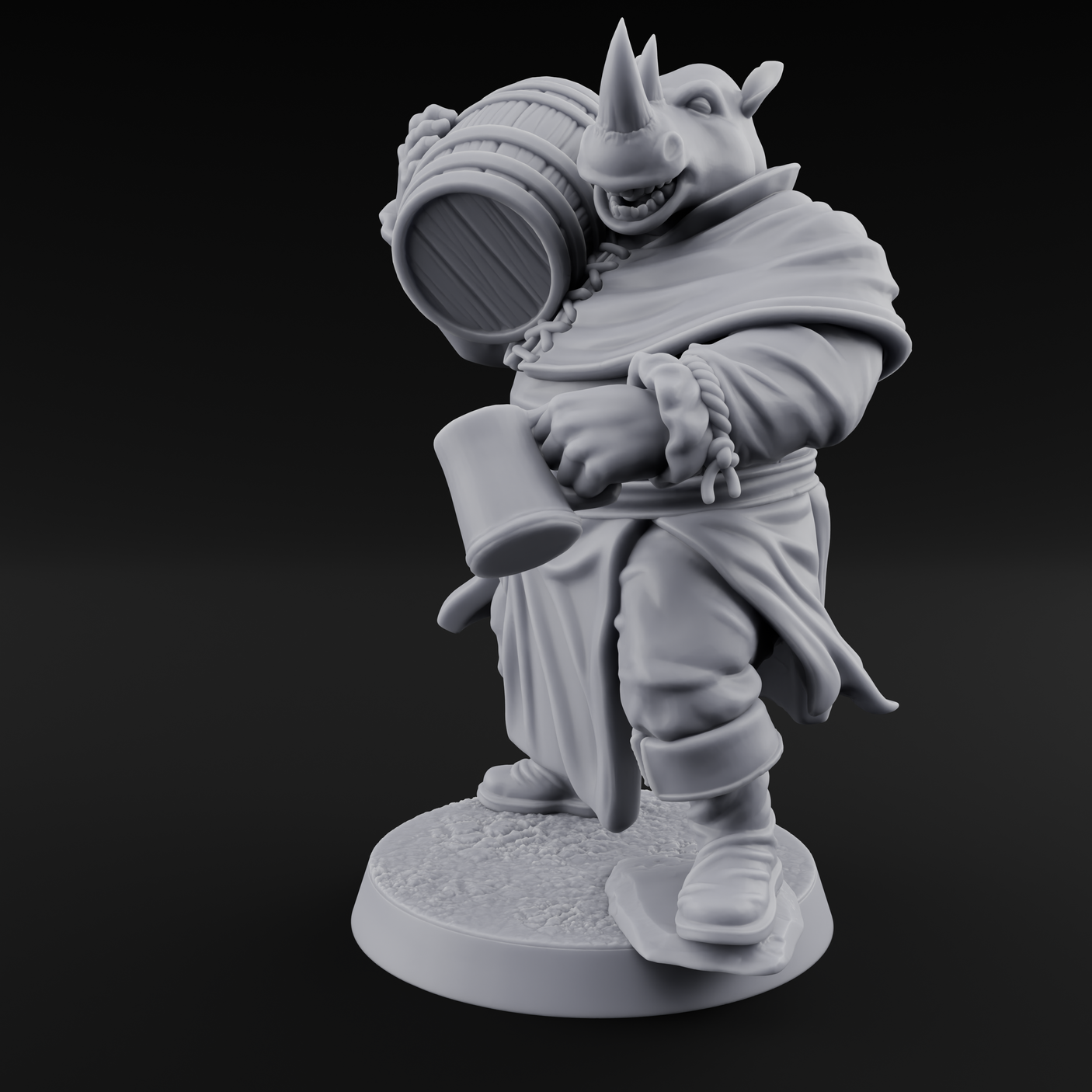 Rustic Beastman Villager A Miniature for Dungeons and Dragons, Pathfinder or other TTRPGs