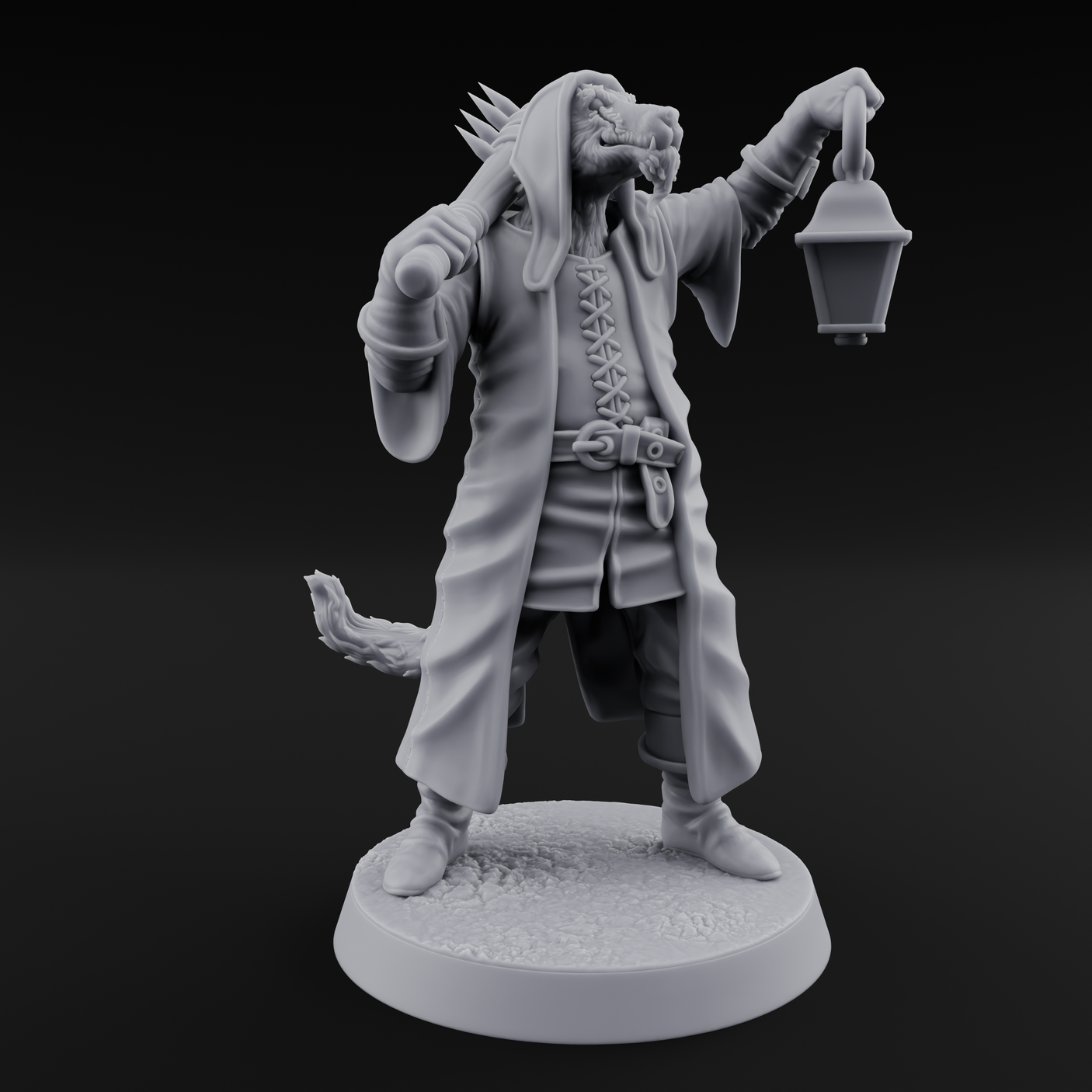 Rustic Beastman Villager C Miniature for Dungeons and Dragons, Pathfinder or other TTRPGs