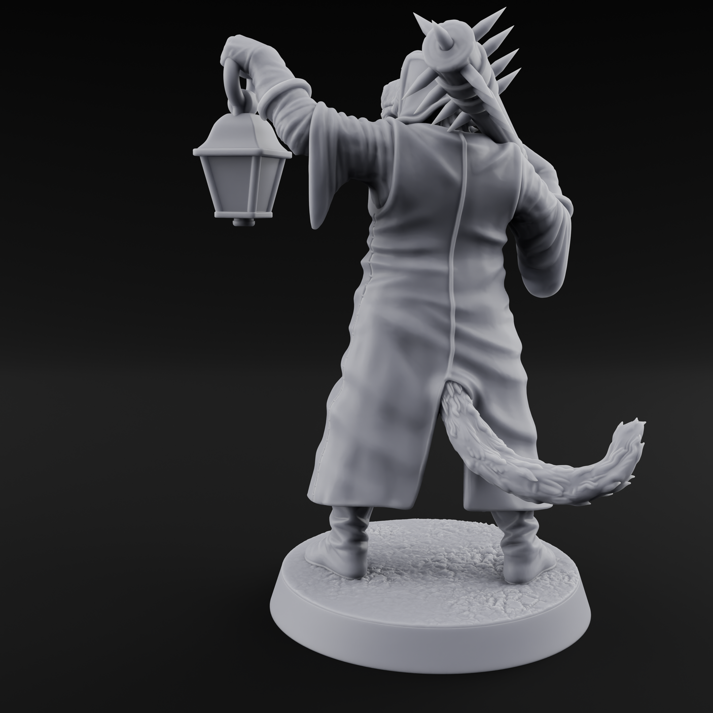 Rustic Beastman Villager C Miniature for Dungeons and Dragons, Pathfinder or other TTRPGs