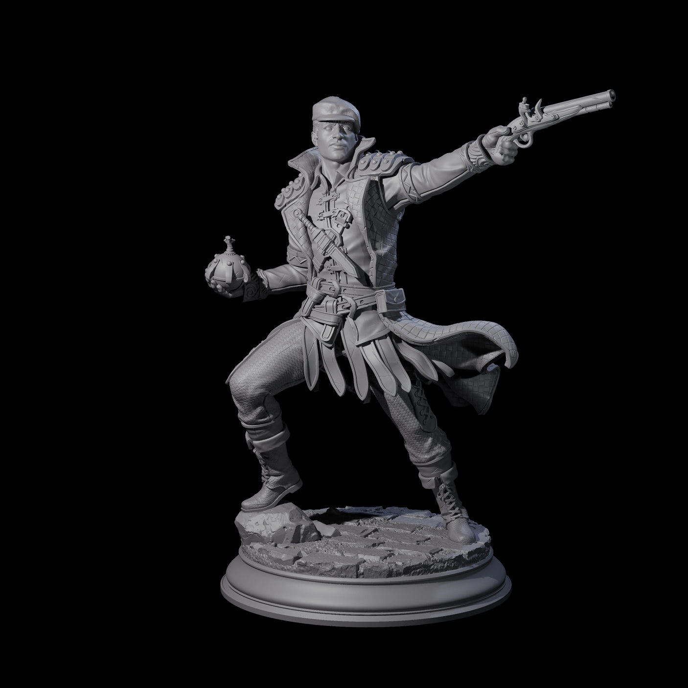 Ruthless Human Criminal A Miniature for Dungeons and Dragons, Pathfinder or other TTRPGs