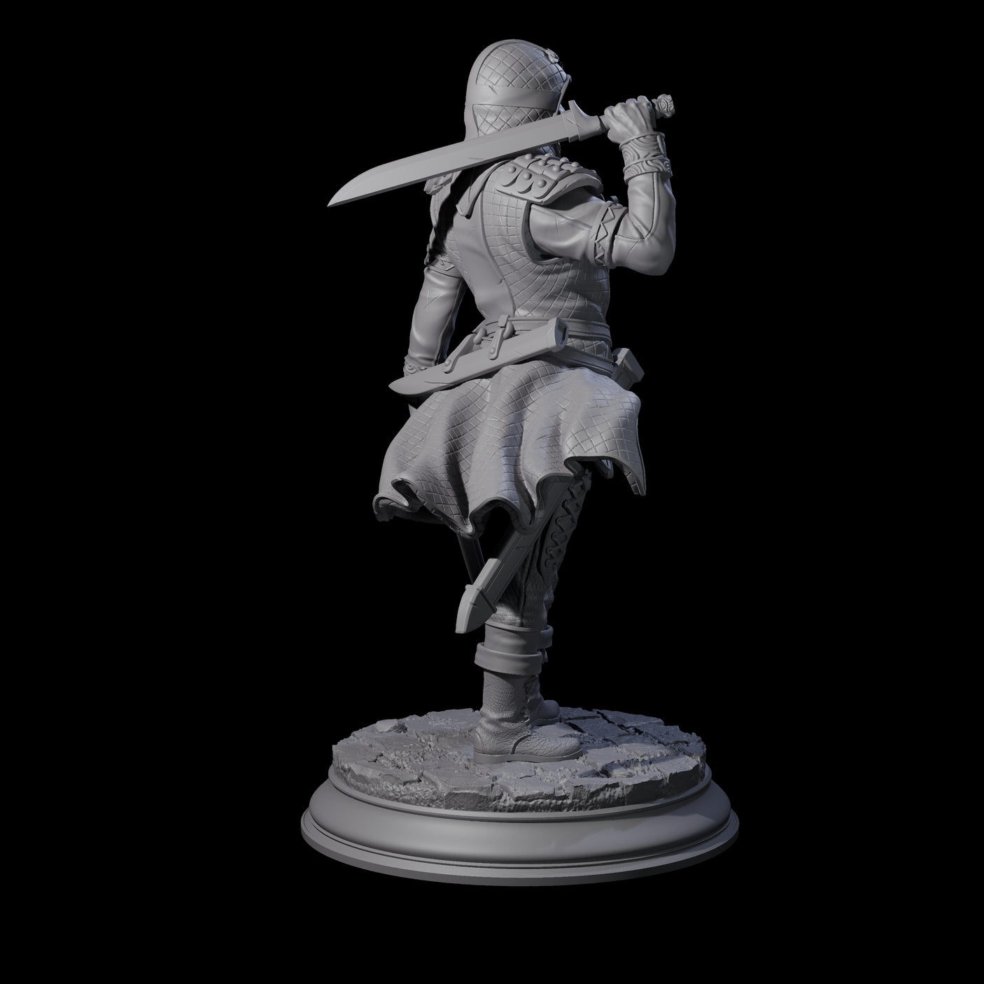 Ruthless Human Criminal B Miniature for Dungeons and Dragons, Pathfinder or other TTRPGs