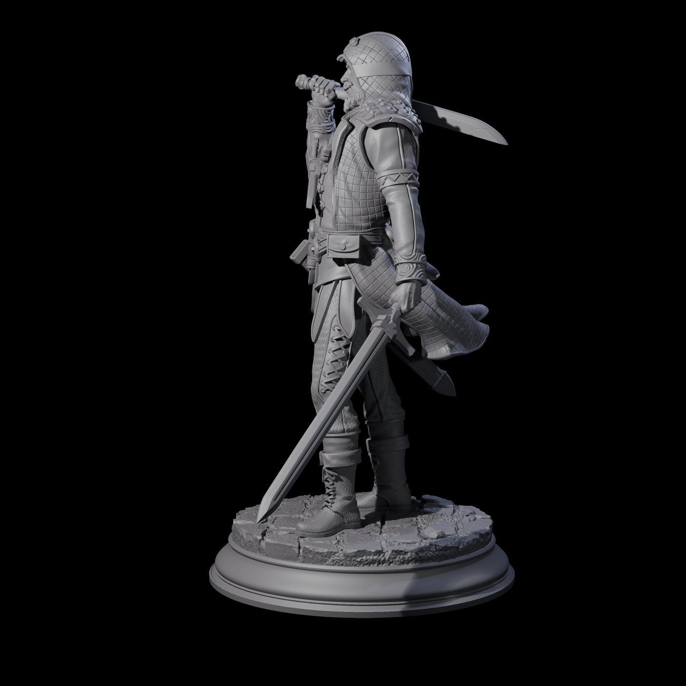 Ruthless Human Criminal B Miniature for Dungeons and Dragons, Pathfinder or other TTRPGs